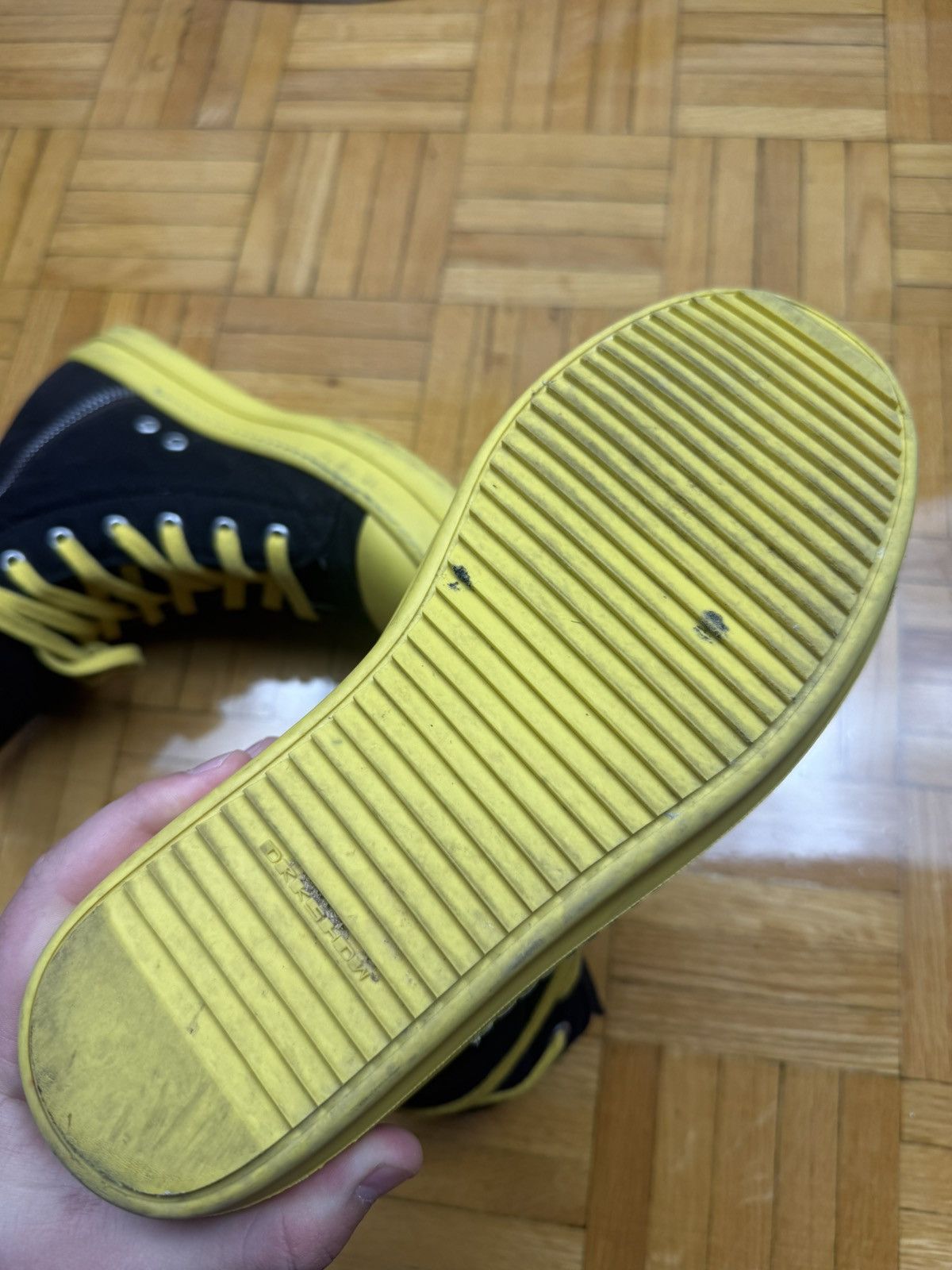 Rick Owens Rick Owens Ramones Rare ‘Yellow’ Sole Size US 8.5 / EU 41-42 - 11 Thumbnail