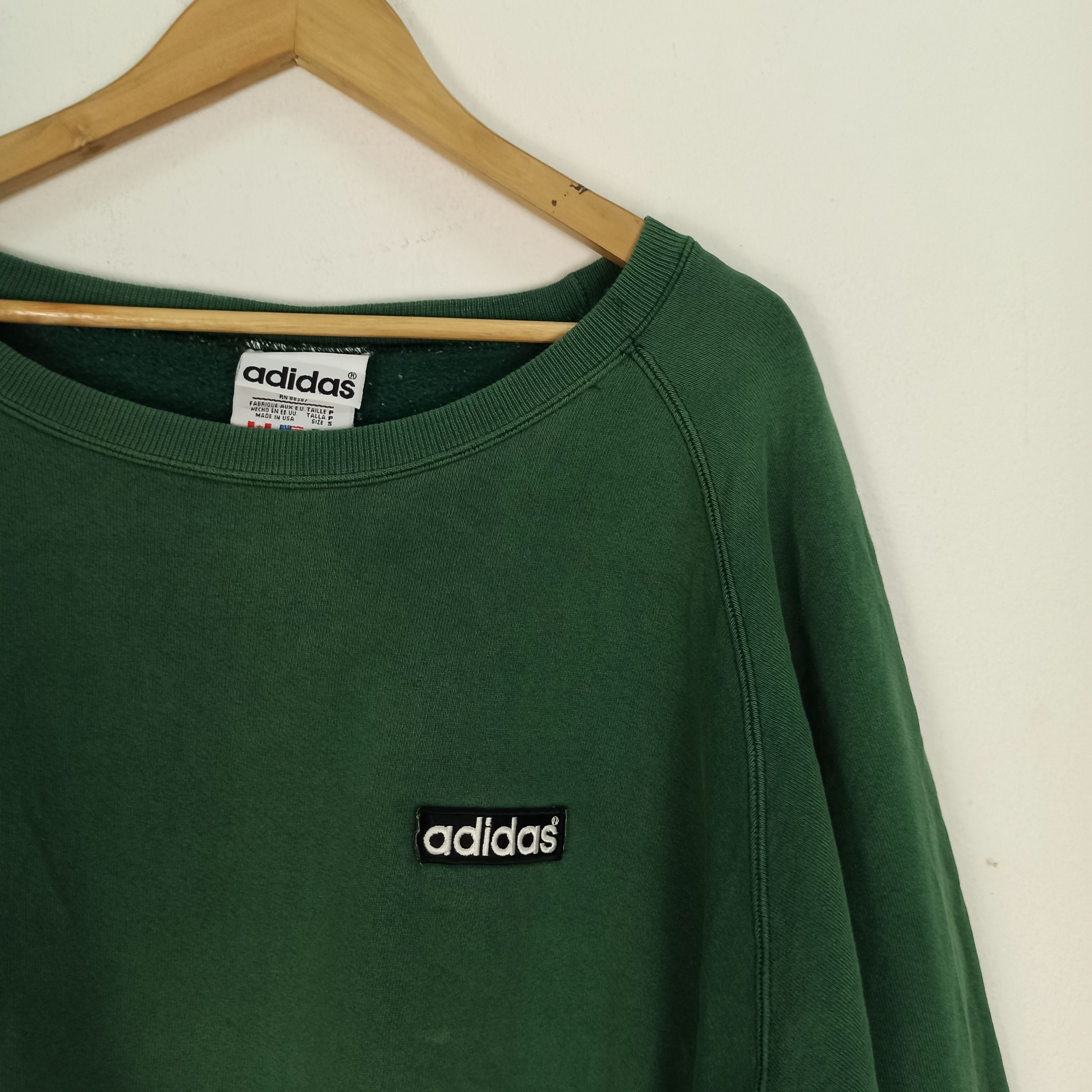 Adidas Vintage Distressed Adidas Sweatshirt Made in Usa Size US L / EU 52-54 / 3 - 5 Thumbnail