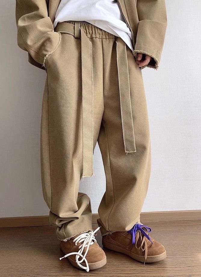 Japanese Brand × Vintage Cleanfit retro y2k workwear frayed loose baggy pants Size US 28 / EU 44 - 4 Thumbnail