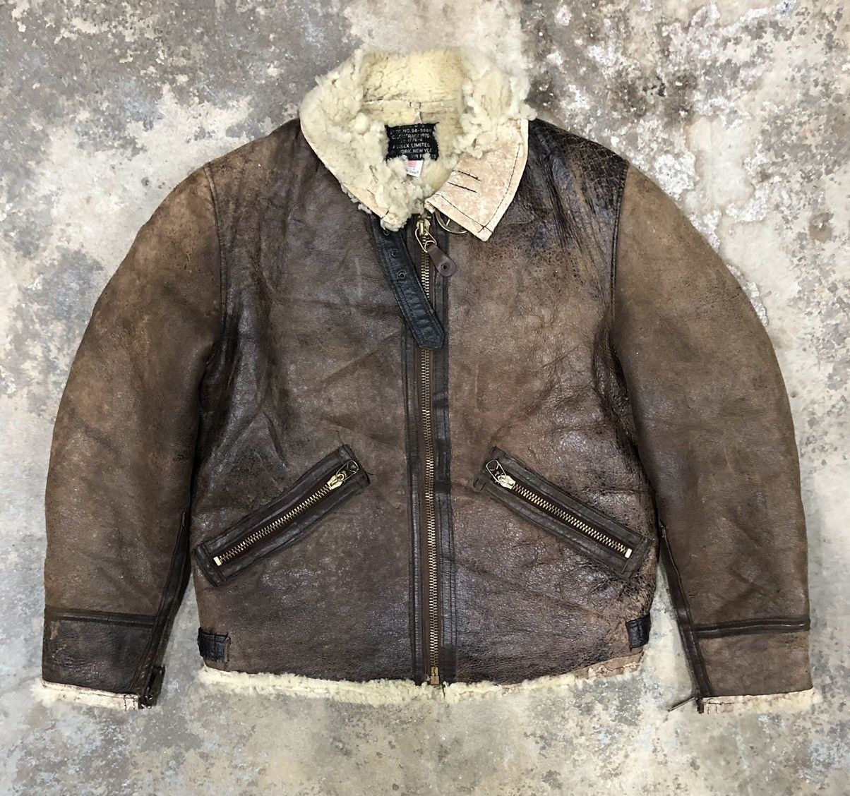 Avirex VTG Avirex THRASHED US Army Air Force Sheepskin B3 Jacket 🇺🇸 Size US M / EU 48-50 / 2 - 2 Thumbnail