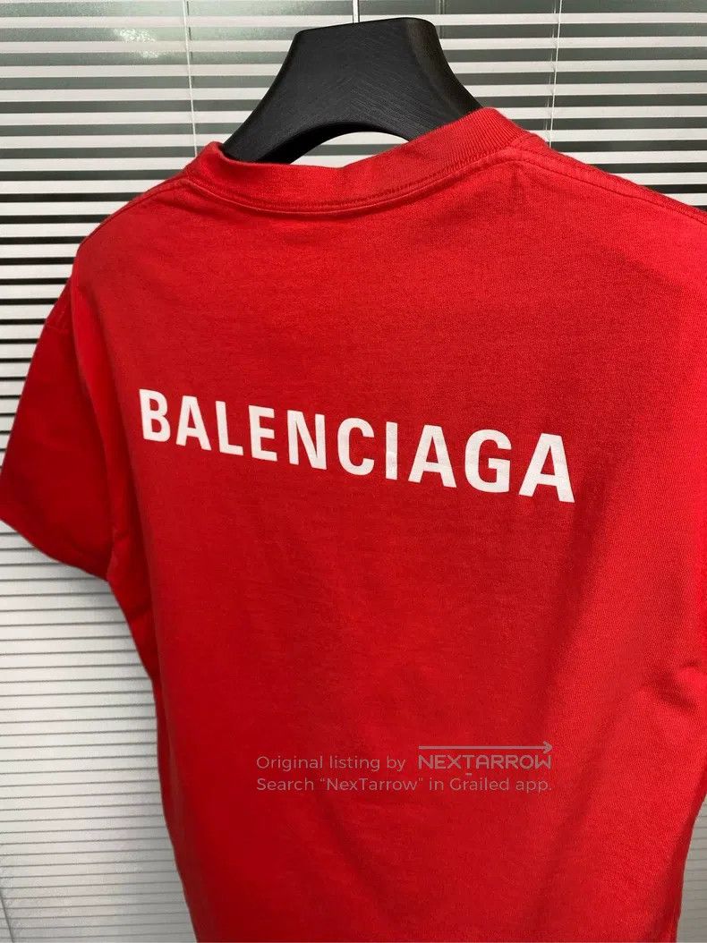 Balenciaga Balenciaga Short-sleeve T-shirt with letter print logo, re Size US XS / EU 42 / 0 - 4 Thumbnail