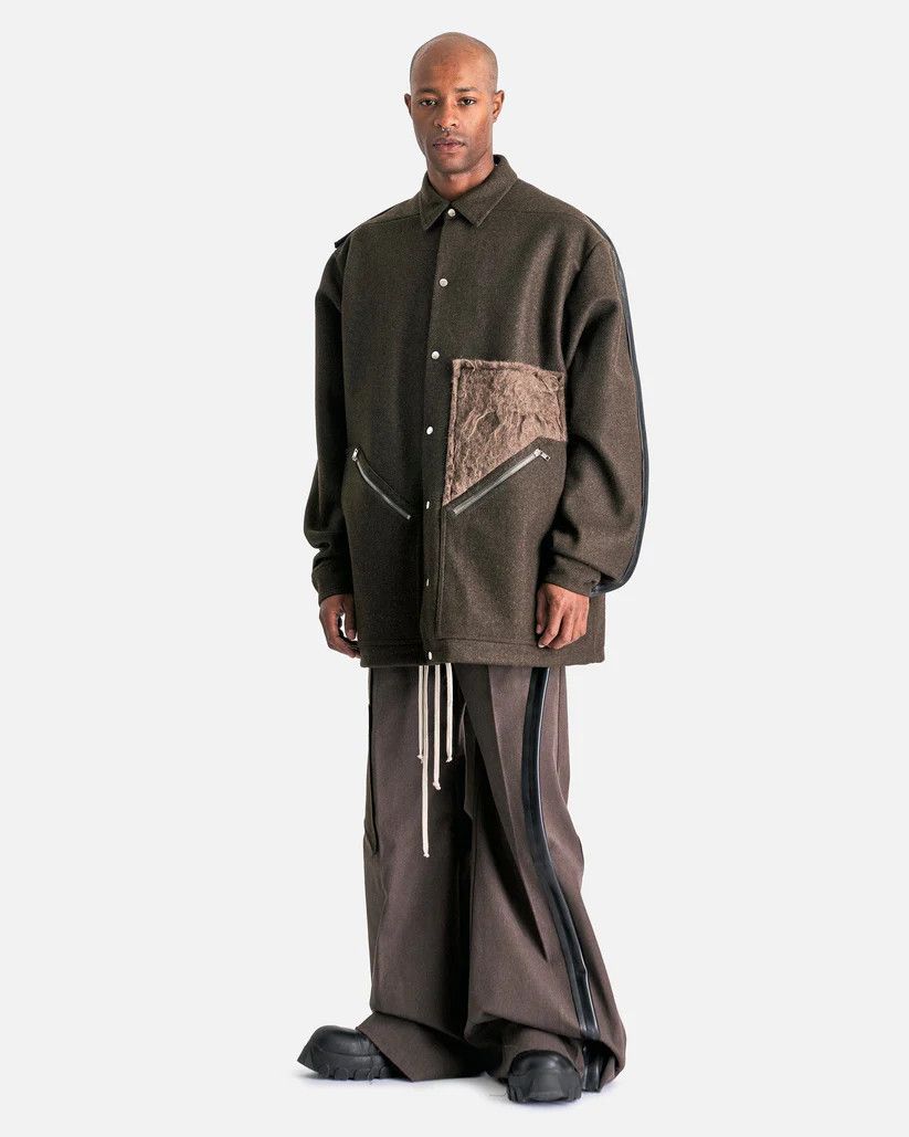 Rick Owens o1s1v1r1oon0825 Tour Jacket in Fawn/Black Size US S / EU 44-46 / 1 - 2 Thumbnail