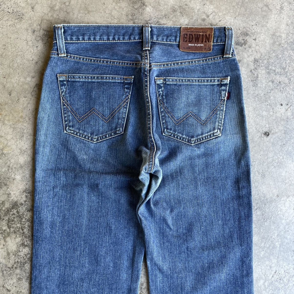 Edwin 🔥Vintage Edwin 404 Washed Ripped Distress Denim Jeans Size US 32 / EU 48 - 5 Thumbnail