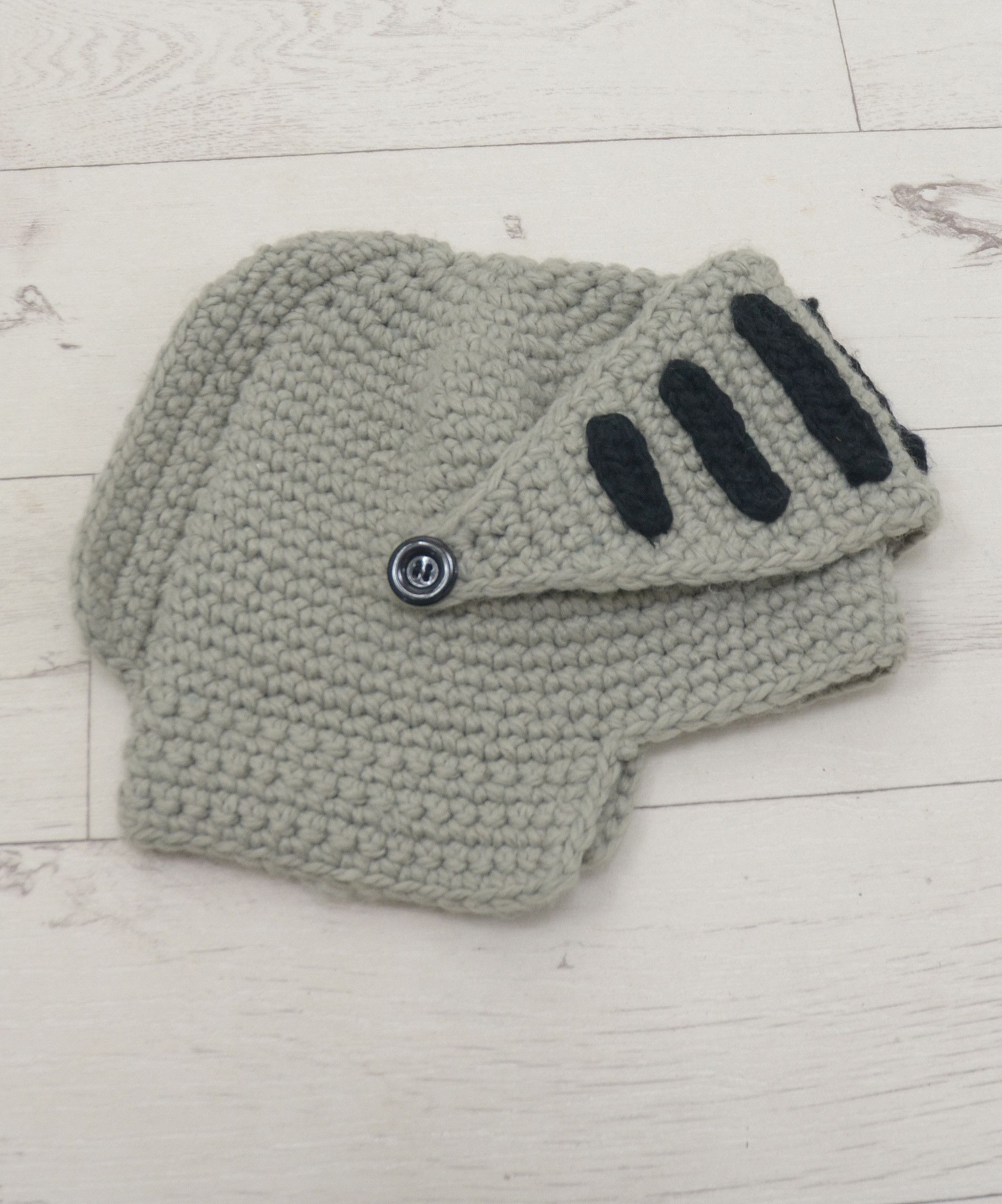 Handmade × Vintage Vintage Trojan Knight Crochet Hat Face Mask Handmade Y2K Size ONE SIZE - 8 Thumbnail