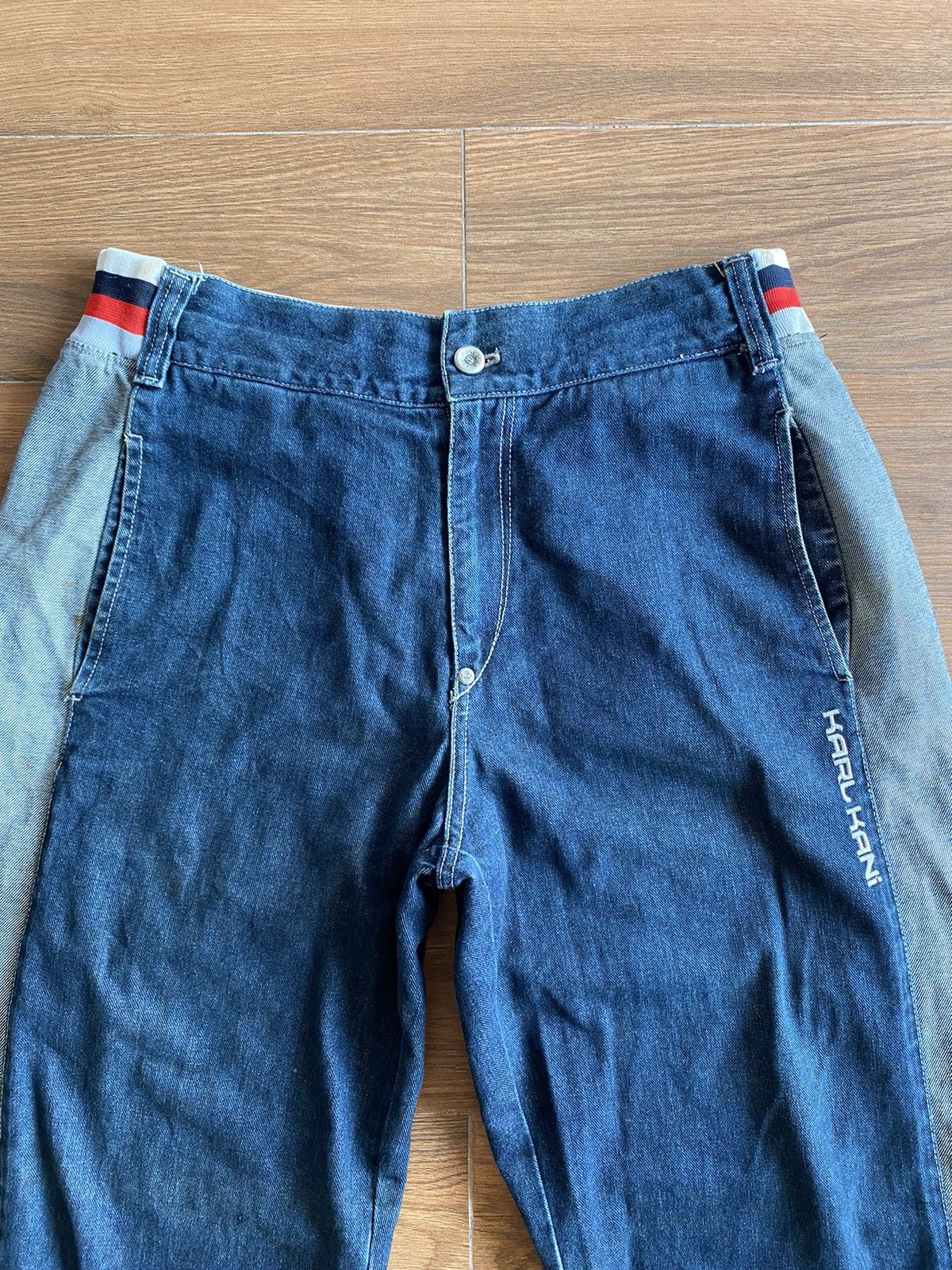 Japanese Brand × Karl Kani × Vintage Karl Kani rap denim jeans big logo y2k Size US 34 / EU 50 - 3 Thumbnail