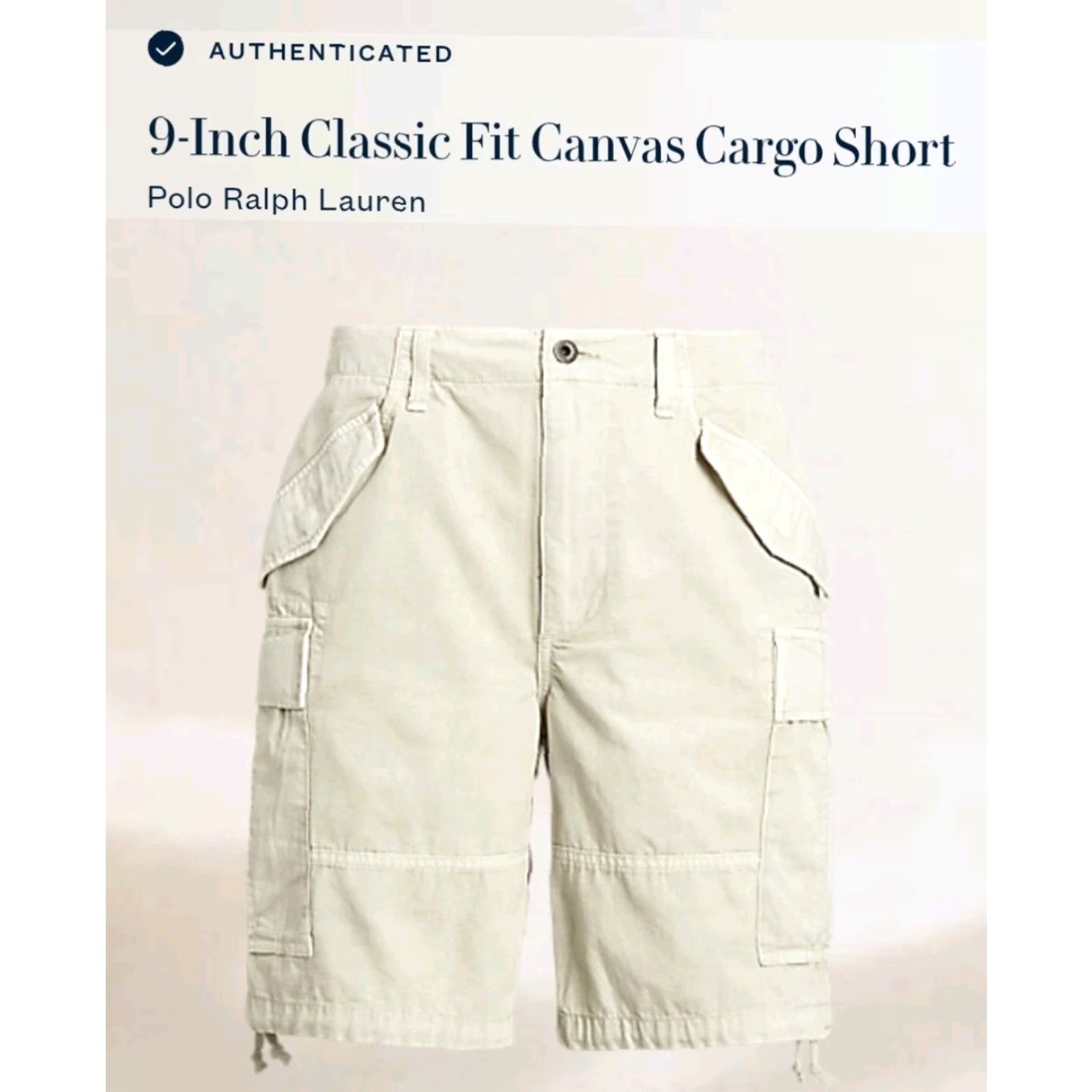 Polo Ralph Lauren Polo Ralph Lauren Cargo Shorts Mens 36 Beige Ripstop Drawstring Cargo Pocket Travel Casual Workwear Shorts Size US M / EU 48-50 / 2 - 2 Thumbnail