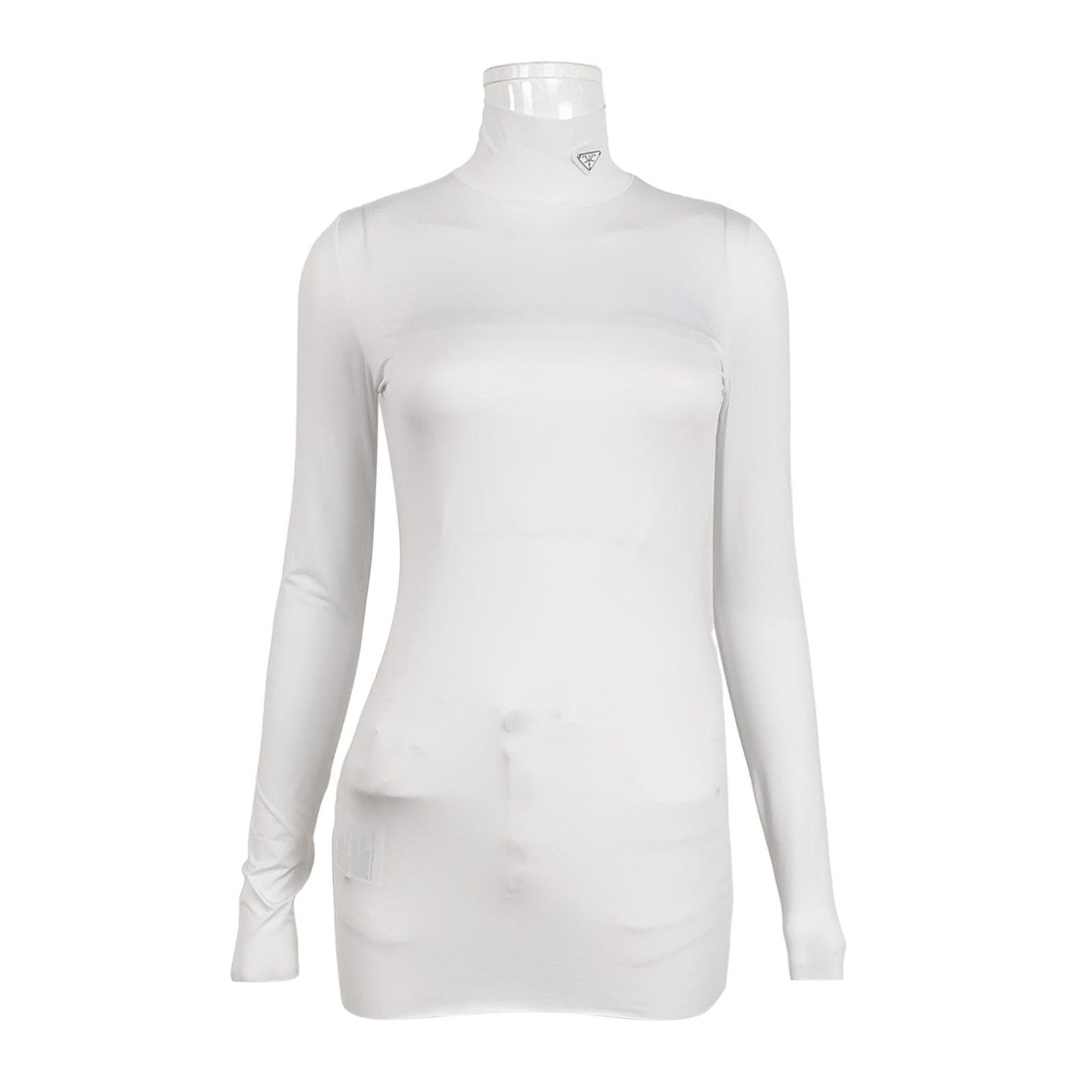Prada Prada Triangle Logo Long Sleeve Top Size 40 Size S / US 4 / IT 40 - 1 Thumbnail