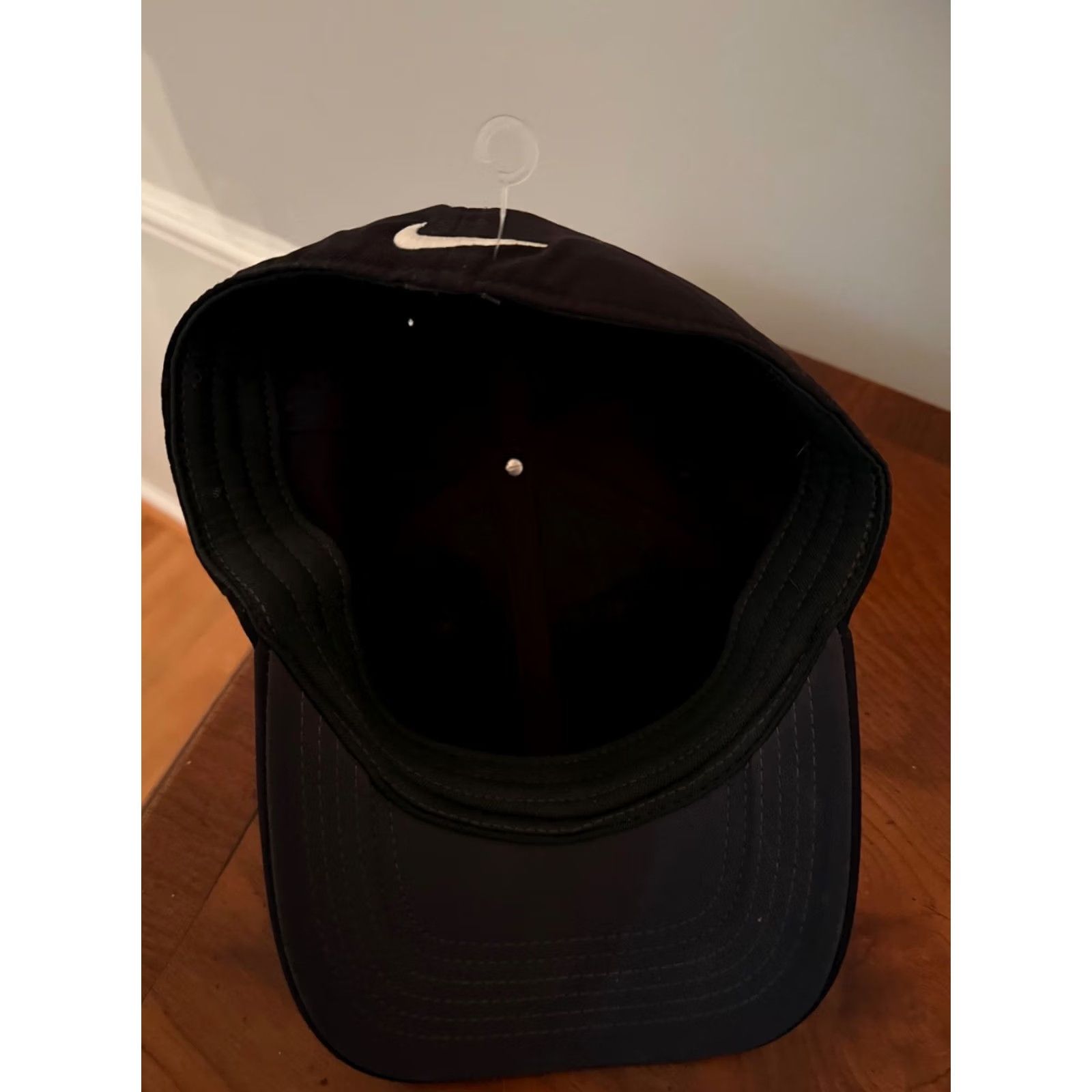 Nike Nike Fitted Hat Mens Sz M/L Black Snapback Adjustable Straps Punk Misfits Vinyl Punk Rock Casual Vintage No Size ONE SIZE - 4 Thumbnail