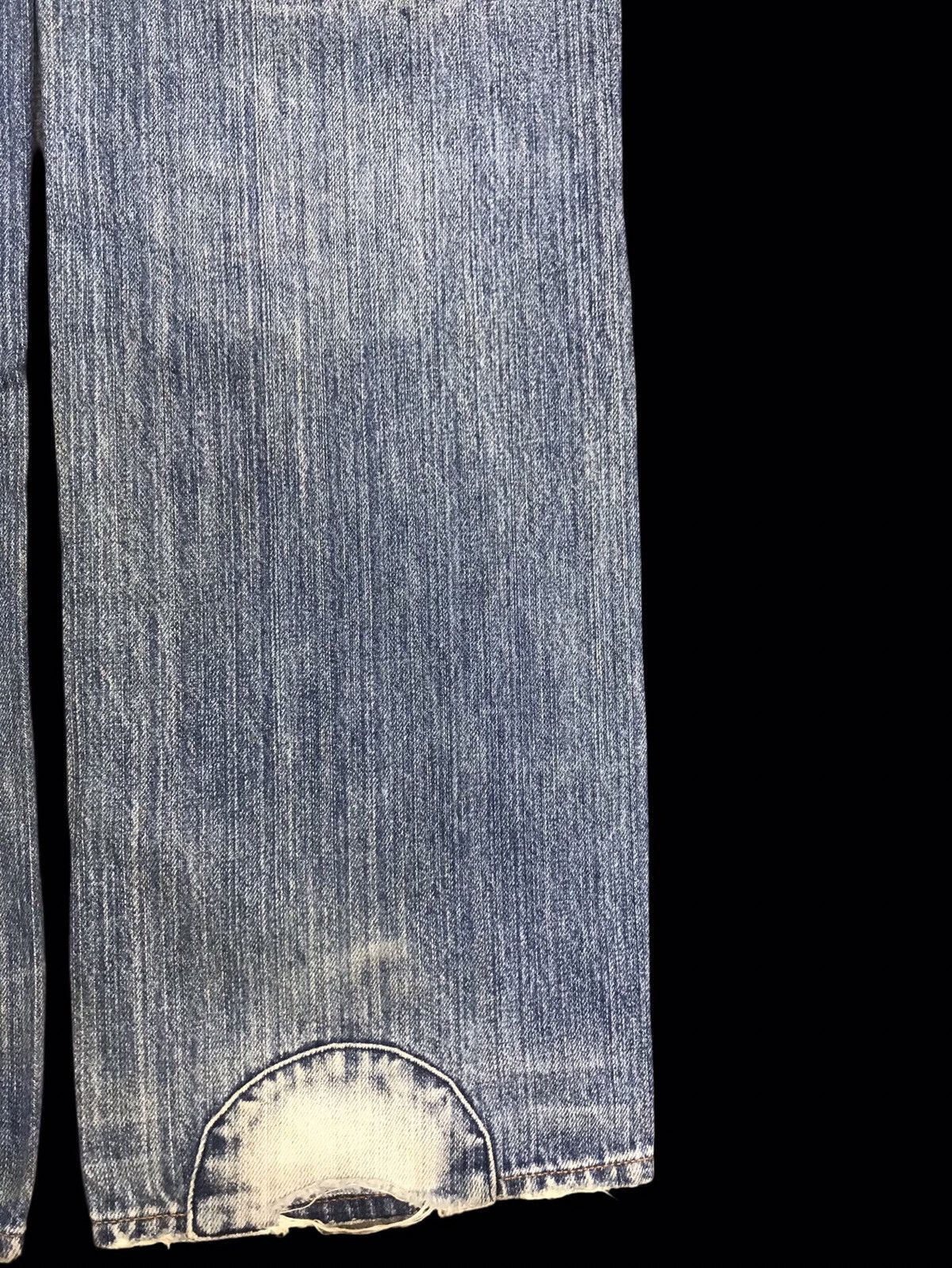 Designer 💥DENIM ART💥ZEROSAIL Japan Distressed Patchwork Denim F176 Size US 34 / EU 50 - 14 Thumbnail