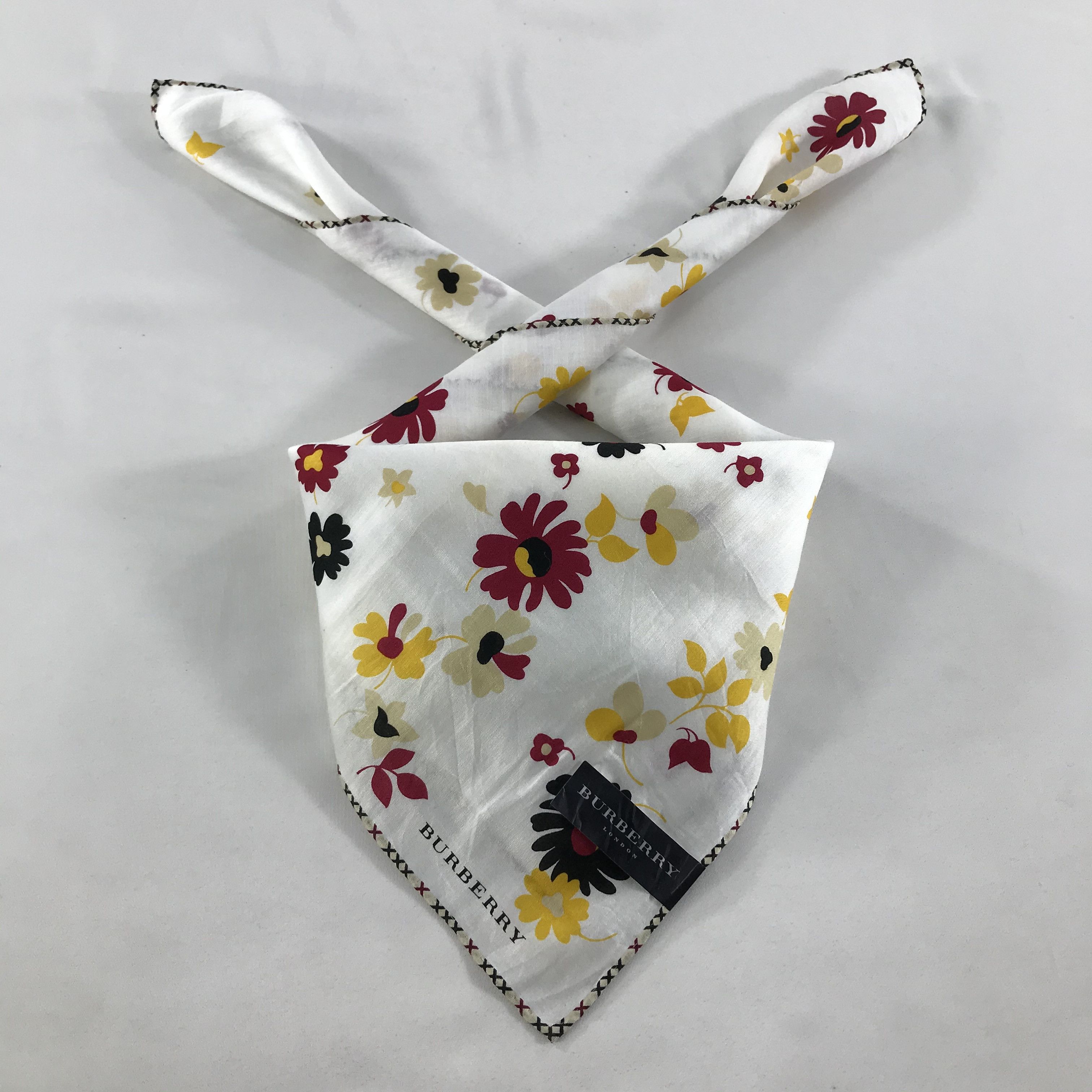 Burberry × Vintage Burberry Bandana / Handkerchief / Neckerchief - S1236 Size ONE SIZE - 3 Thumbnail