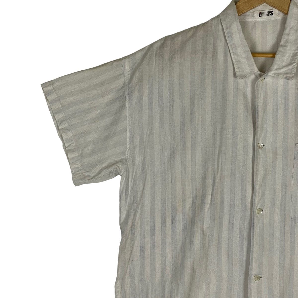 Issey Miyake VTG90 IS Issey Miyake Stripes Button Up Shirt Size US L / EU 52-54 / 3 - 2 Thumbnail