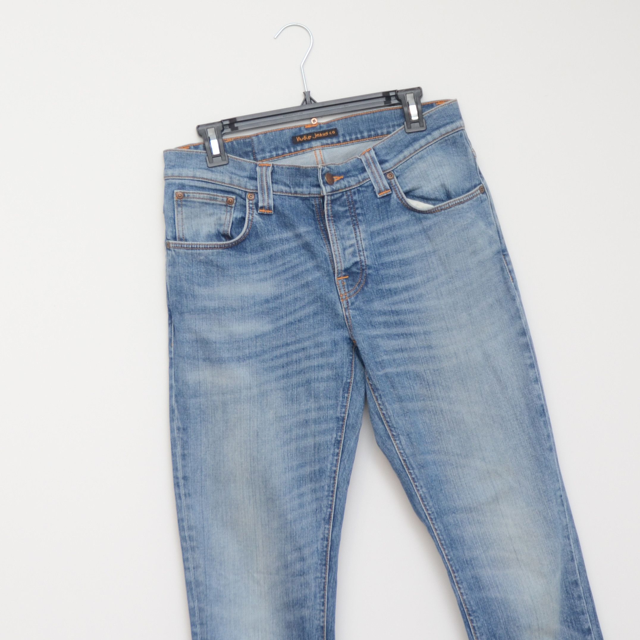 Nudie Jeans Nudie Jeans Steady W31 L34 faded Denim Button Fly Thim Size US 31 - 3 Thumbnail