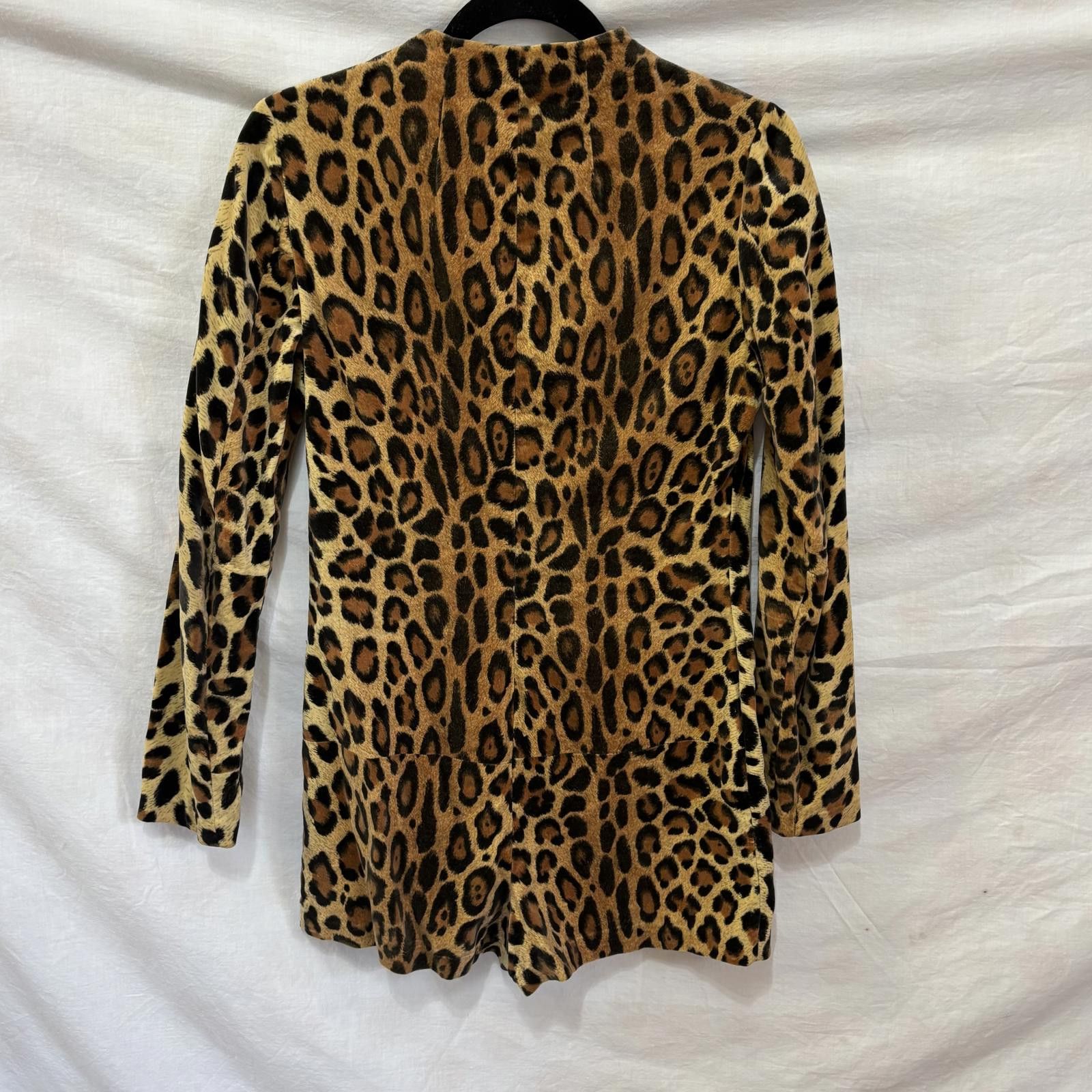 Other Vtg leopard print hot pants disco romper Size ONE SIZE - 3 Thumbnail