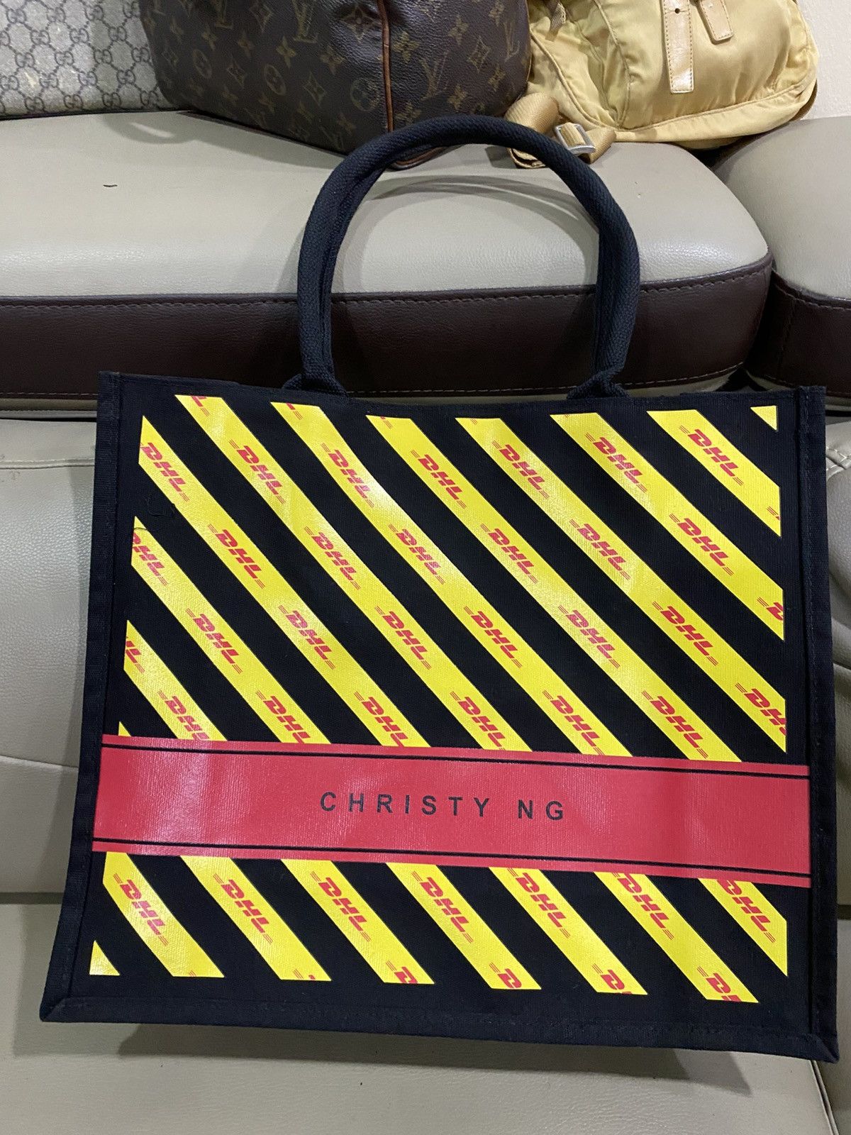 DHL DHL X Christy Ng 50 Years Malaysia Shopping Tote Bag Size ONE SIZE - 14 Thumbnail