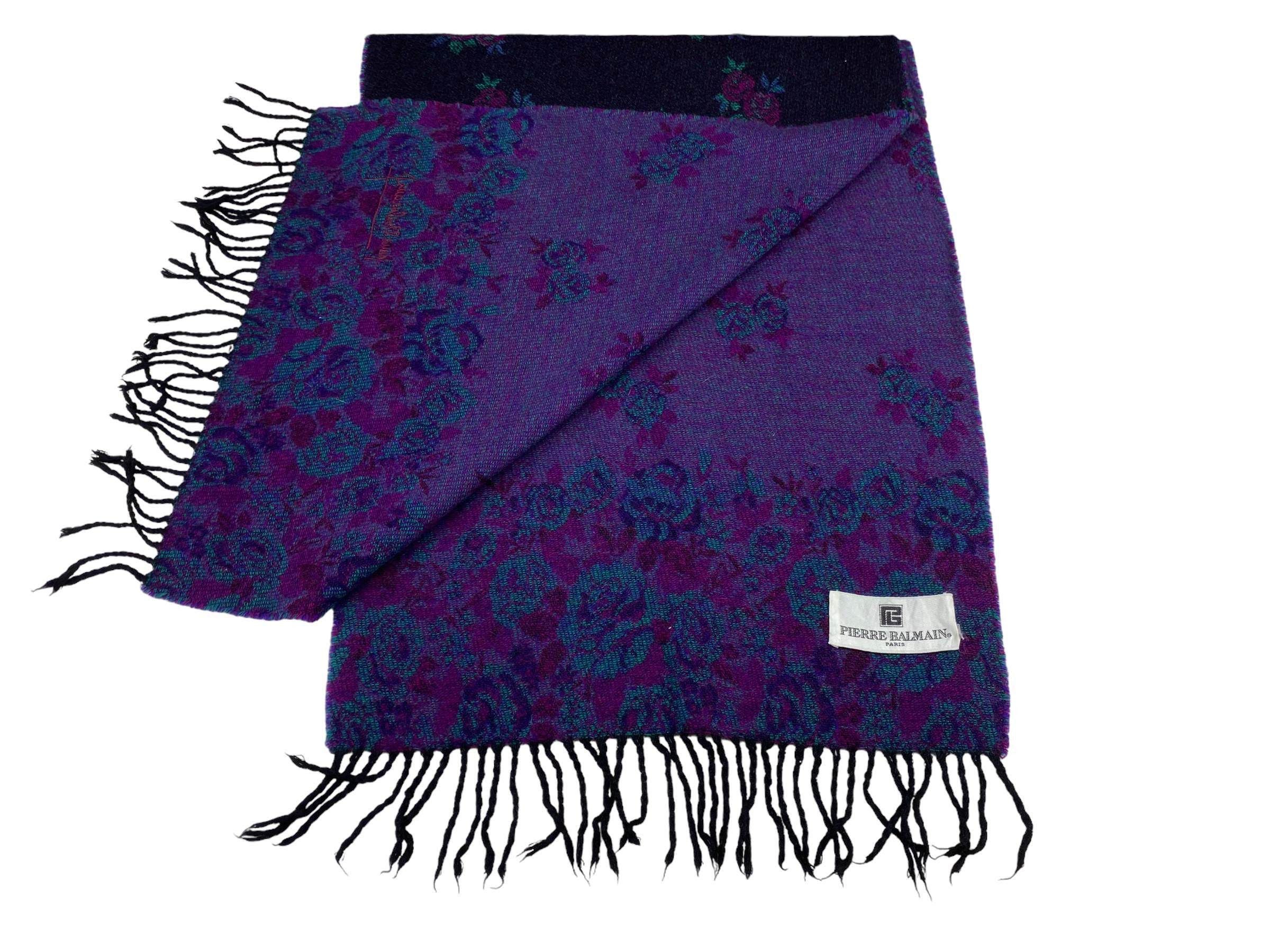 Pierre Balmain × Vintage Pierre Balmain Paris scarf flower Vintage Scarves Size ONE SIZE - 4 Thumbnail
