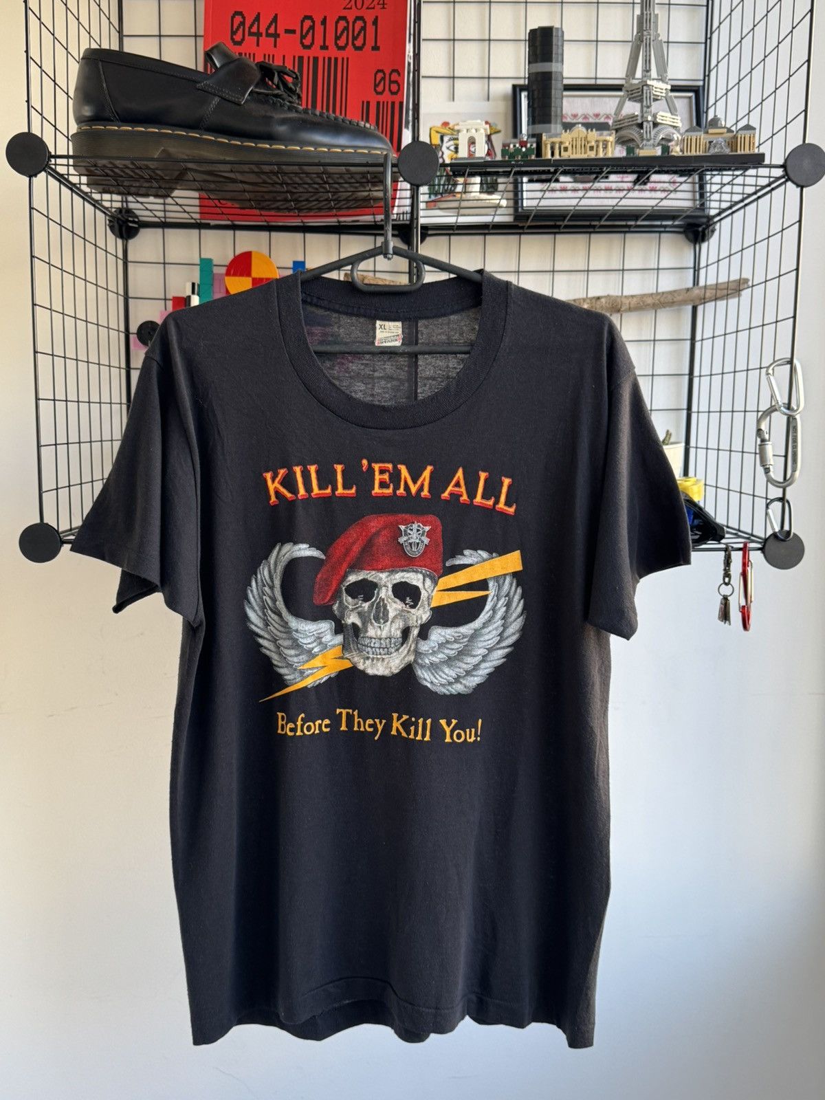 Vintage Vintage KILL'EM ALL BEFORE THEY KILL YOU Size US L / EU 52-54 / 3 - 1 Thumbnail