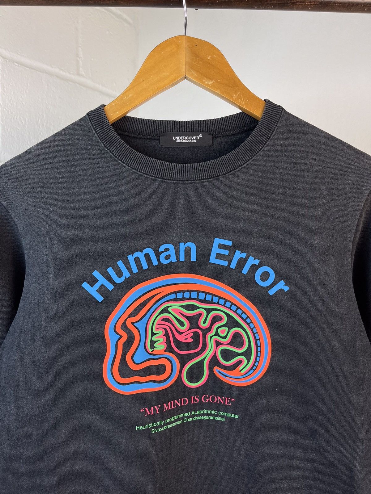 Jun Takahashi × Undercover F/W 2018 Undercover Human Error Faded Sweatshirt Size US M / EU 48-50 / 2 - 4 Thumbnail