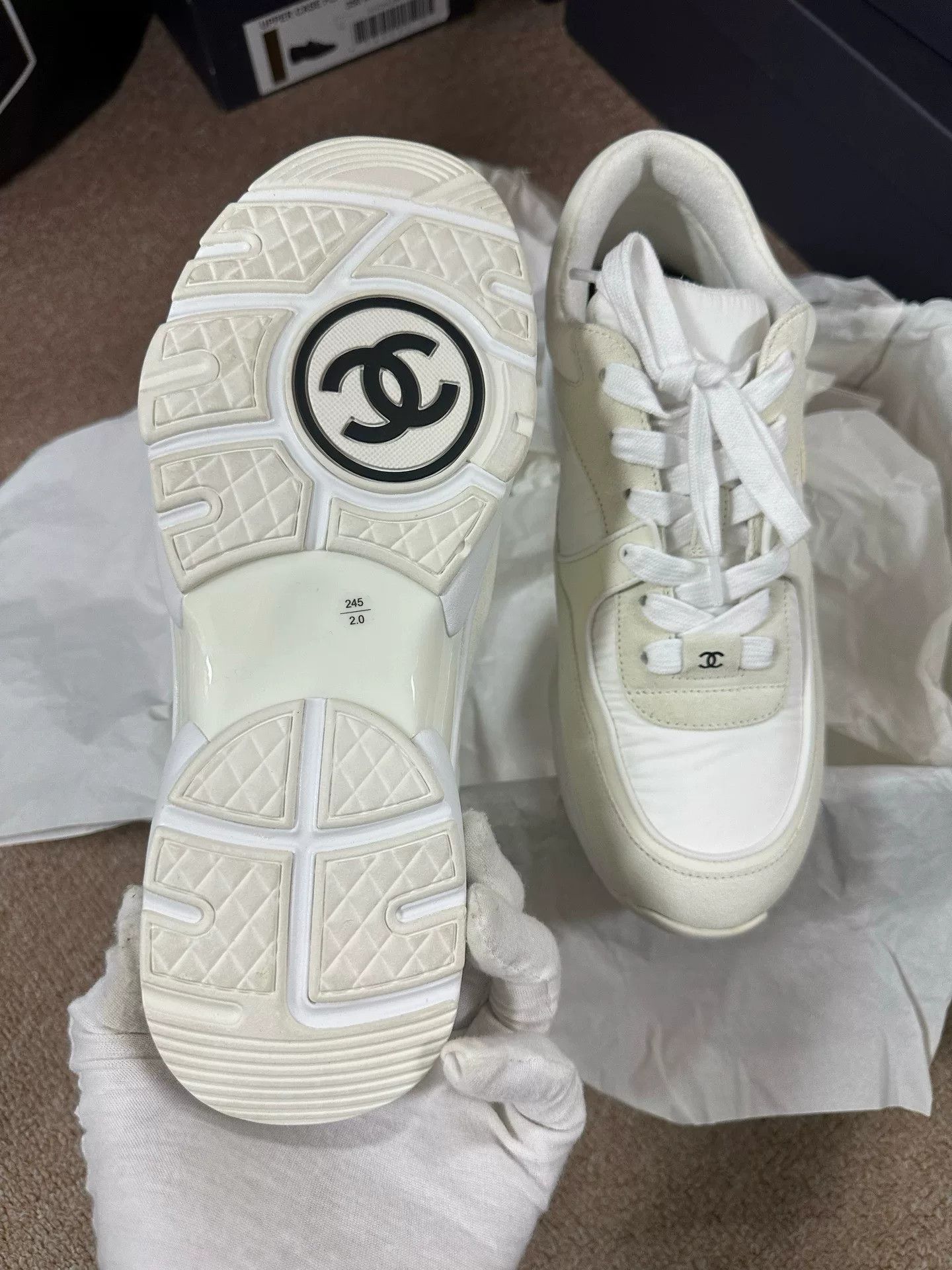 Chanel Chanel Classic Beige Women's Sneakers Size US 8 / IT 38 - 1 Thumbnail