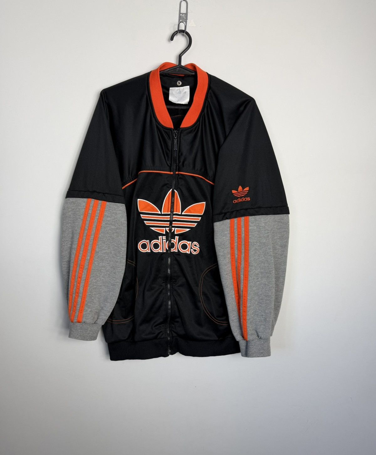 Adidas Adidas Vintage 90's Big Logo Zipped Rare Sweatshirt Size US L / EU 52-54 / 3 - 2 Thumbnail