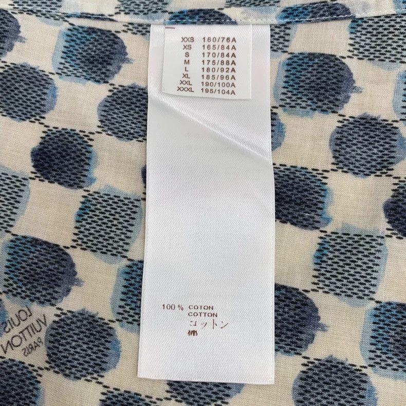 Louis Vuitton Louis Vuitton Blue polka-dot cotton long-sleeve shirt with Size US L / EU 52-54 / 3 - 6 Thumbnail