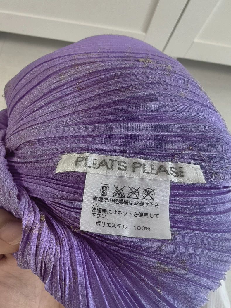 Issey Miyake Issey Miyake size:3 Purple pleated dress Size S / US 4 / IT 40 - 4 Thumbnail