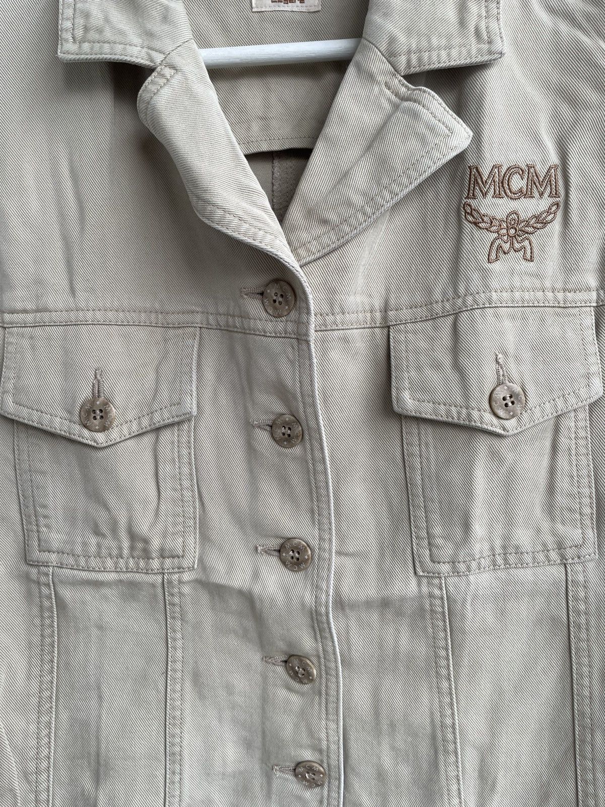 Hysteric Glamour Vintage MCM Beige Embroidered Logo Maison Hysteric Japan Y2K Size L / US 10 / IT 46 - 4 Thumbnail