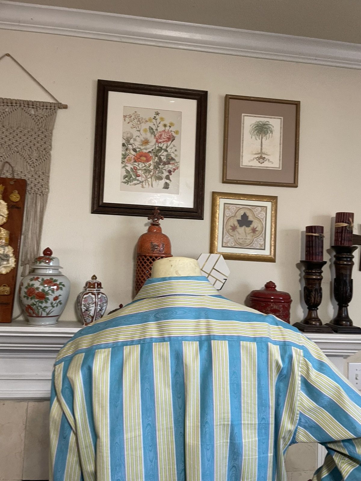 Robert Graham Striped Button front shirt Size US XL / EU 56 / 4 - 10 Thumbnail