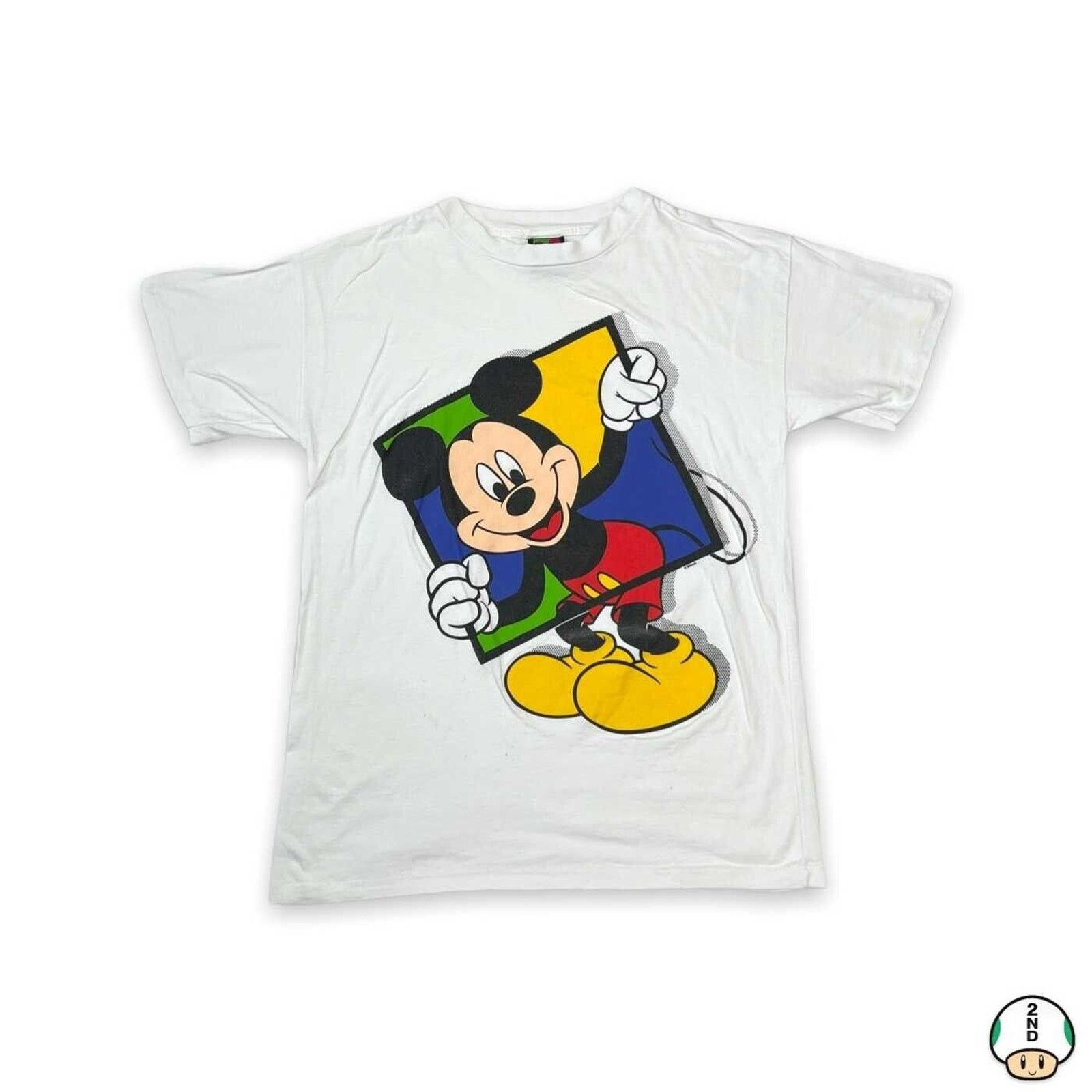 Disney × Vintage VTG 90s Mickey Mouse T Shirt Disney Graphic Short Sleeve Tee Size US L / EU 52-54 / 3 - 1 Thumbnail
