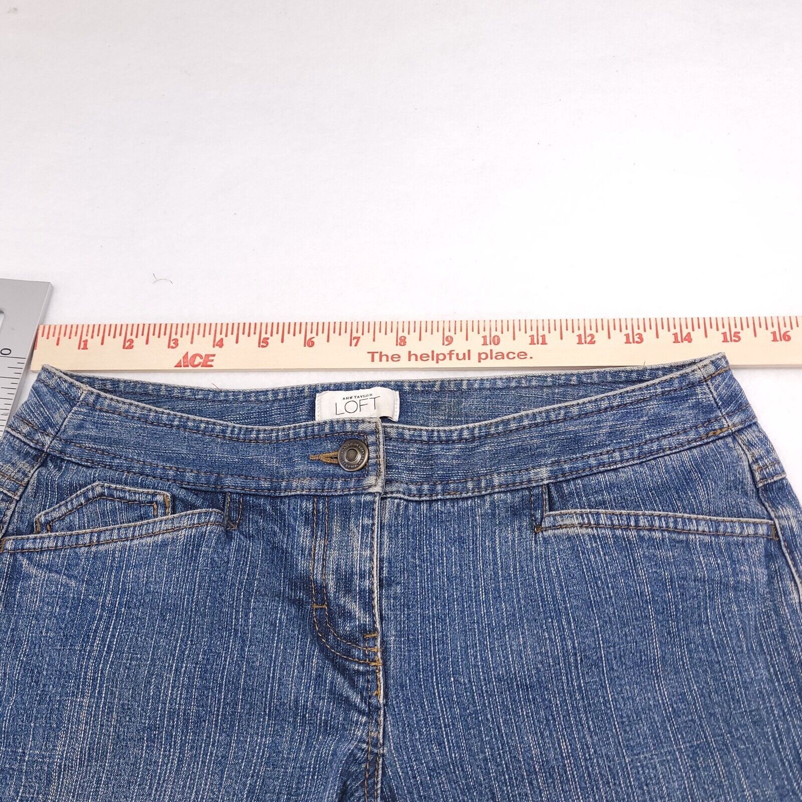 Loft Loft Casual Button Zip Denim Jeans Womens Size 0 Blue Size 29" - 11 Thumbnail