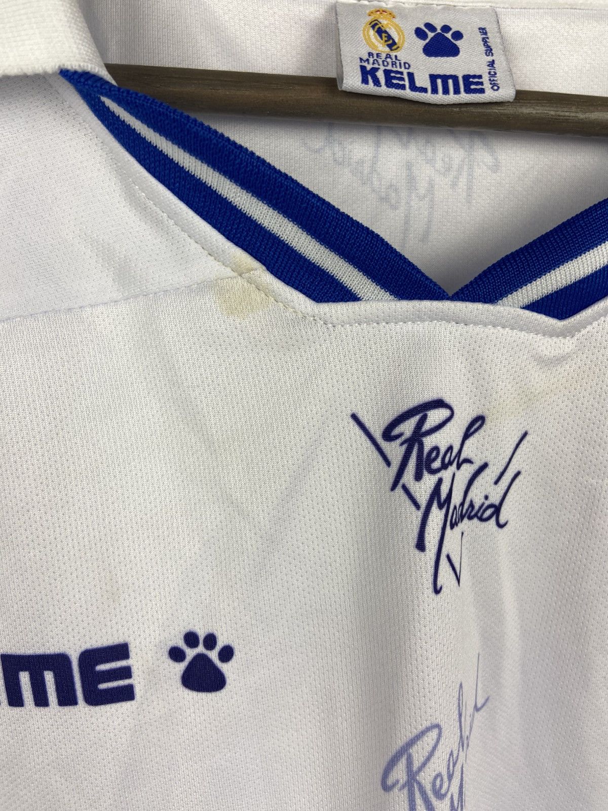 Other Vintage Kelme Real Madrid 95 Football Soccer Shirt Jersey Size US XL / EU 56 / 4 - 5 Thumbnail