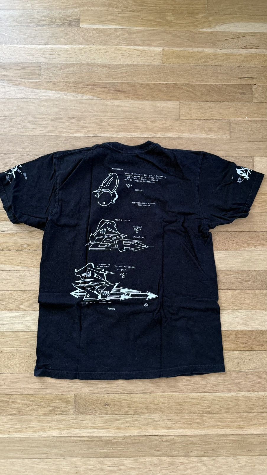 Supreme Supreme Rammellzee Tag Tee Black Medium 2020 Size US M / EU 48-50 / 2 - 4 Thumbnail