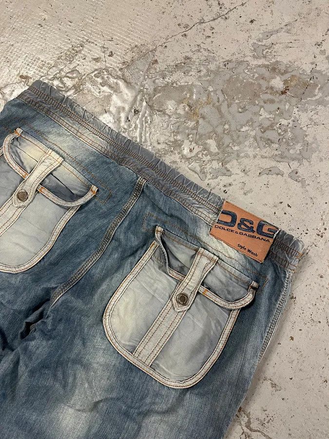Dolce & Gabbana SS2006 Dolce & Gabbana Cargo Fluid Denim Jeans Size US 37 - 9 Thumbnail