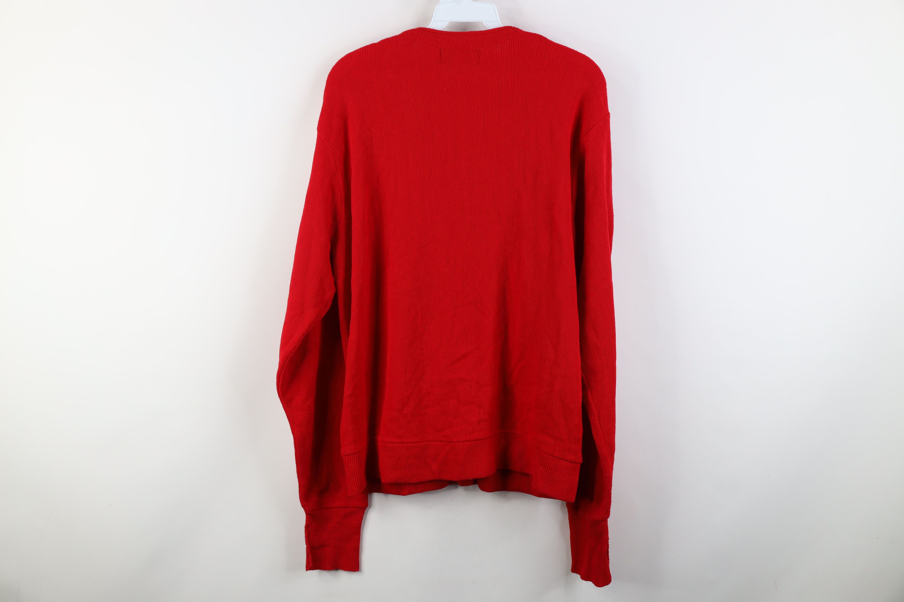 Vintage Vintage 70s Streetwear Knit Cardigan Sweater Red Acrylic USA Size US M / EU 48-50 / 2 - 10 Thumbnail