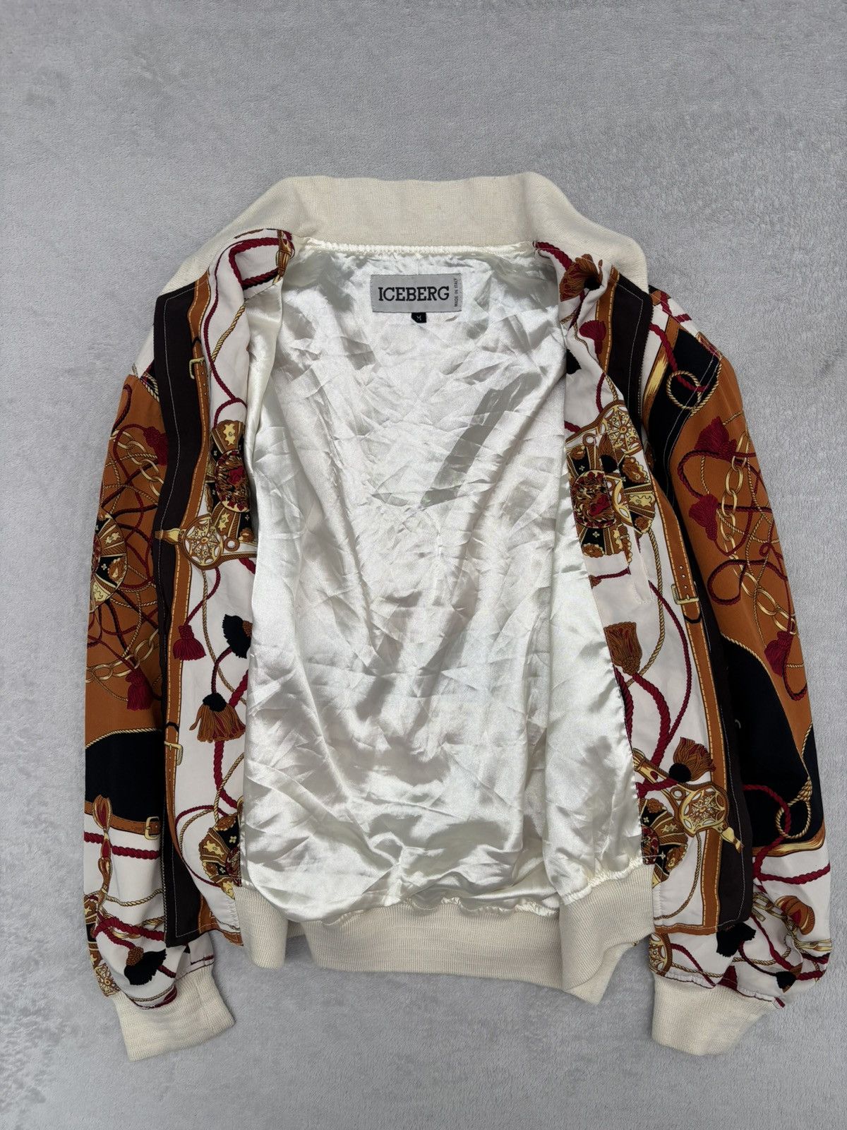 Iceberg 90s Iceberg Baroque Print Bomber Jacket Size US M / EU 48-50 / 2 - 12 Thumbnail