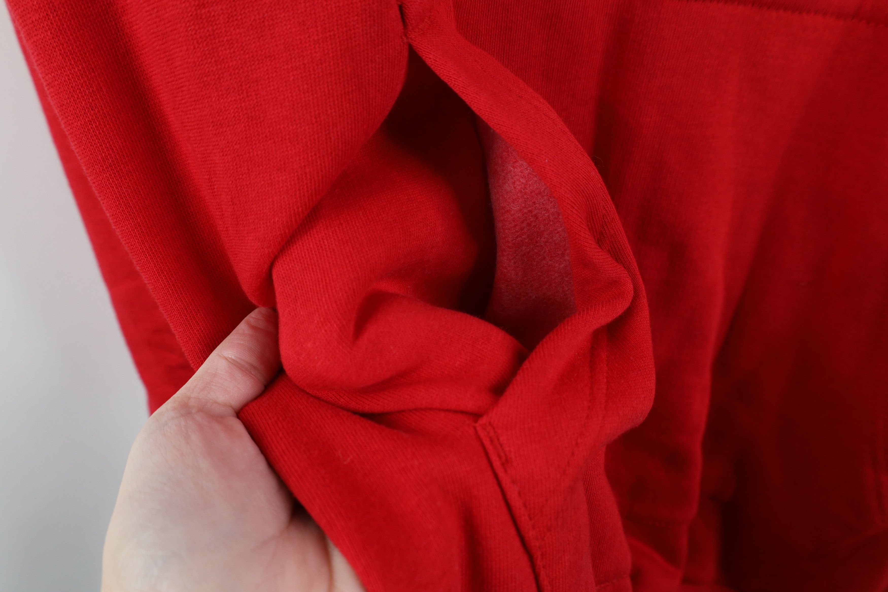 Vintage Vintage 90s Spalding Basketball Spell Hoodie Sweatshirt Red Size US L / EU 52-54 / 3 - 10 Thumbnail