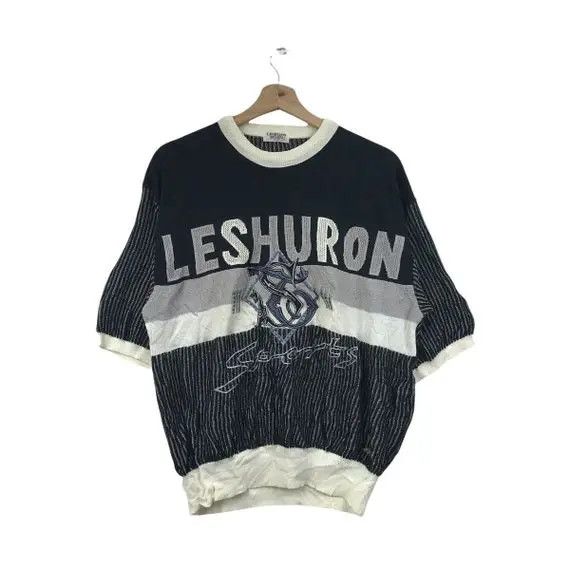 Vintage Vtg LESHURON SPORTS JAPAN Embroidery Pop Art Sweatshirt Size M / US 6-8 / IT 42-44 - 1 Thumbnail
