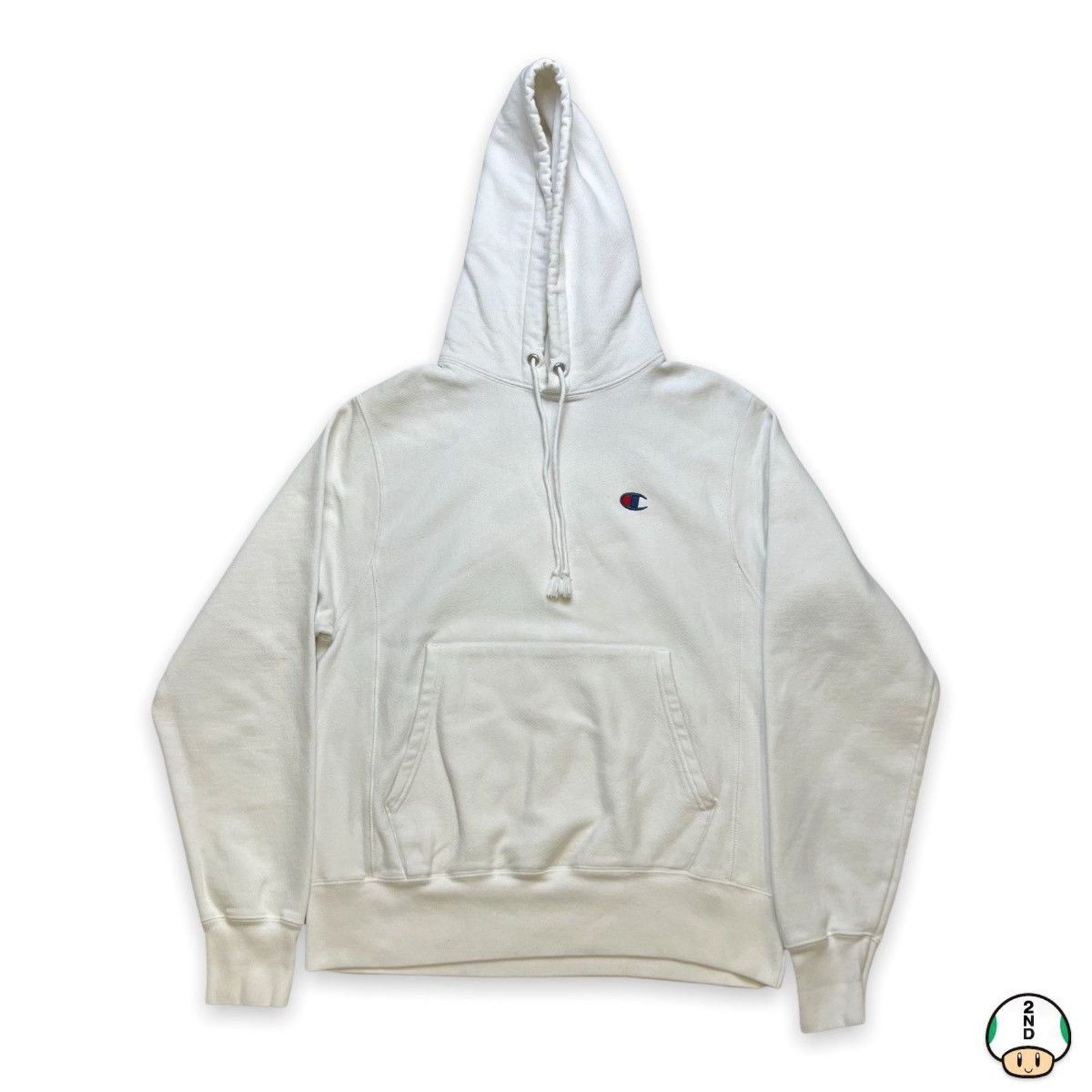 Champion × Vintage Champion Hoodie Reverse Weave Logo Script Hooded Sweatshirt Size S / US 4 / IT 40 - 1 Thumbnail