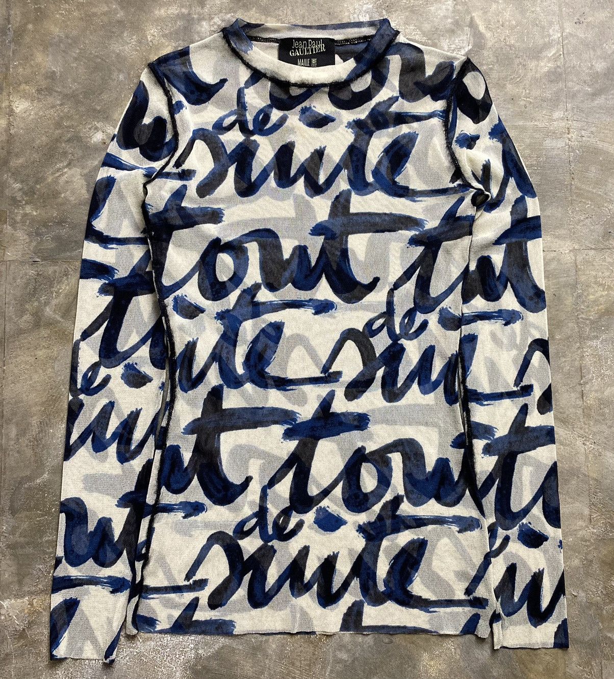 Jean Paul Gaultier AW01 “Toute de Suite” Mesh Shirt Size US M / EU 48-50 / 2 - 1 Thumbnail
