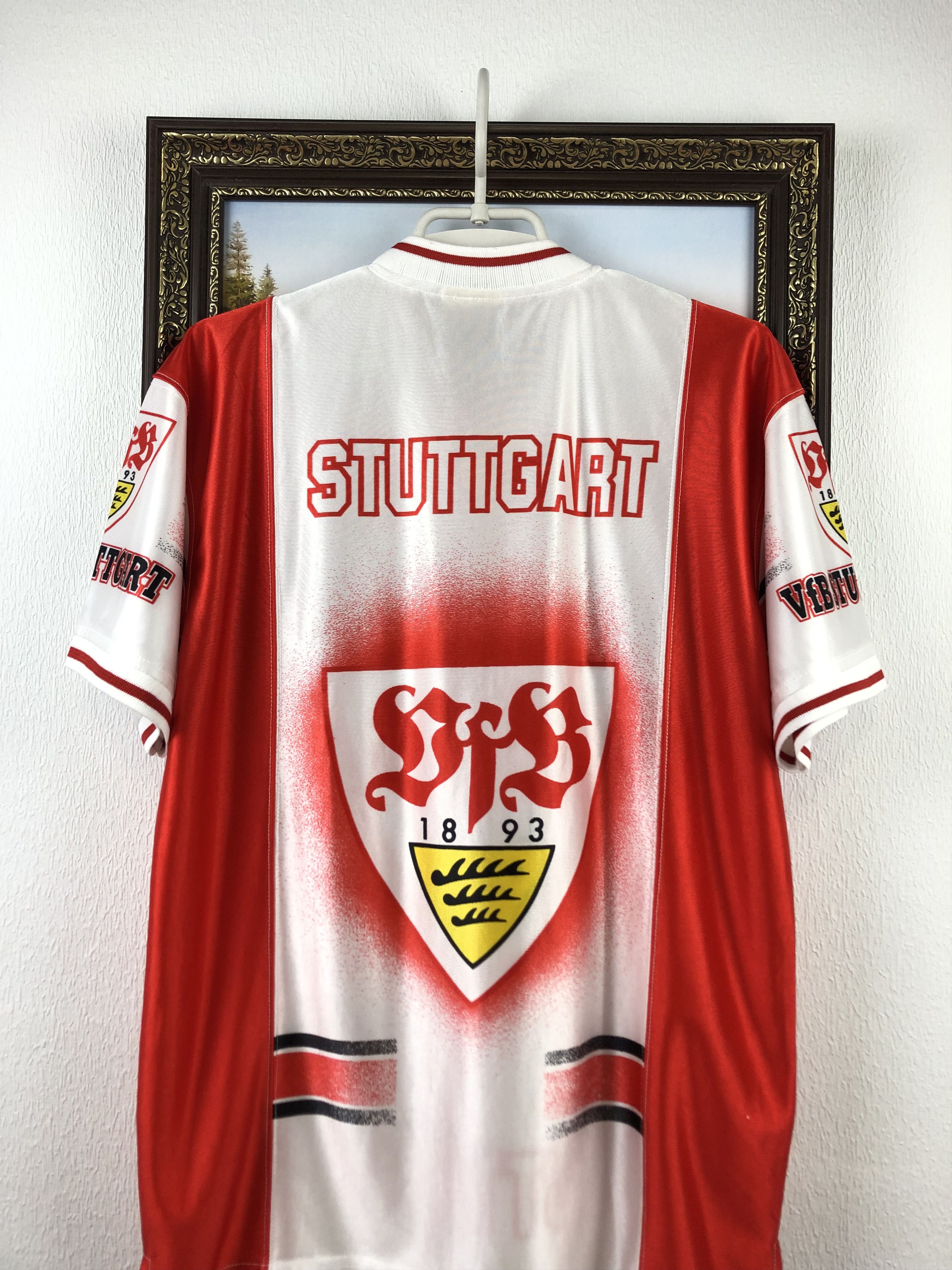 Vintage Vintage VfB Stuttgart Football Shirt Nutmeg Soccer Jersey Size US S / EU 44-46 / 1 - 14 Thumbnail