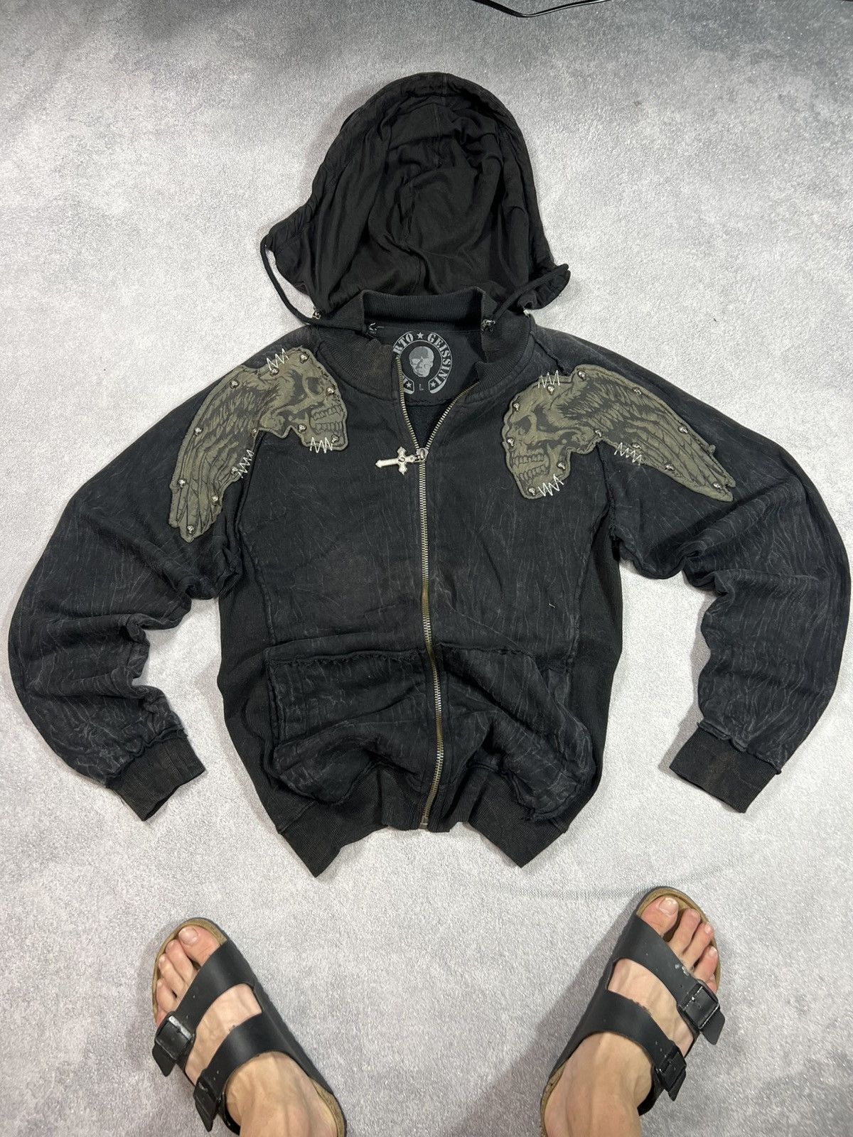 If Six Was Nine 🖤VTG CRAZY🔥 AFFLICTION RICK OWENS HYSTERIC GLAMOUR STYLE JAC Size US L / EU 52-54 / 3 - 3 Thumbnail