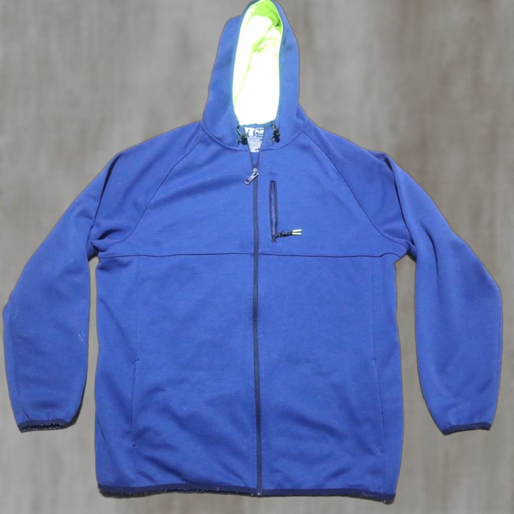 Russell Athletic VINTAGE Russell Athletic Solid Blue Full Zip Hoodie X-Large Men's Size XL Blue Rich Fleece Sweatshirt 90s Size XL / US 12-14 / IT 48-50 - 1 Thumbnail