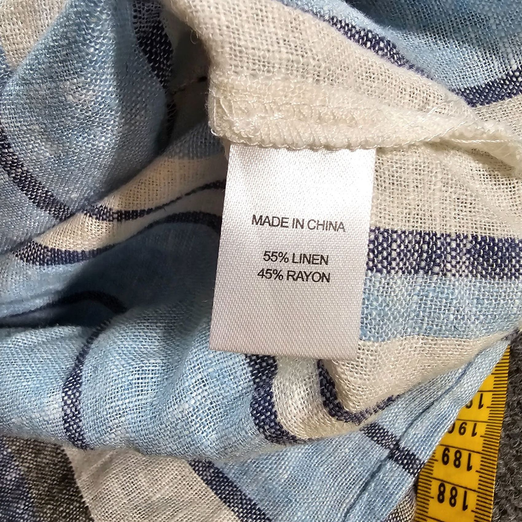 Drew Drew Dress Womens Small Blue White Striped Linen Tie Waist Sleeveless Casual Beach Resort Adjustable Belted Bohemian Modern Spring Summer Womens Size S / US 4 / IT 40 - 7 Thumbnail