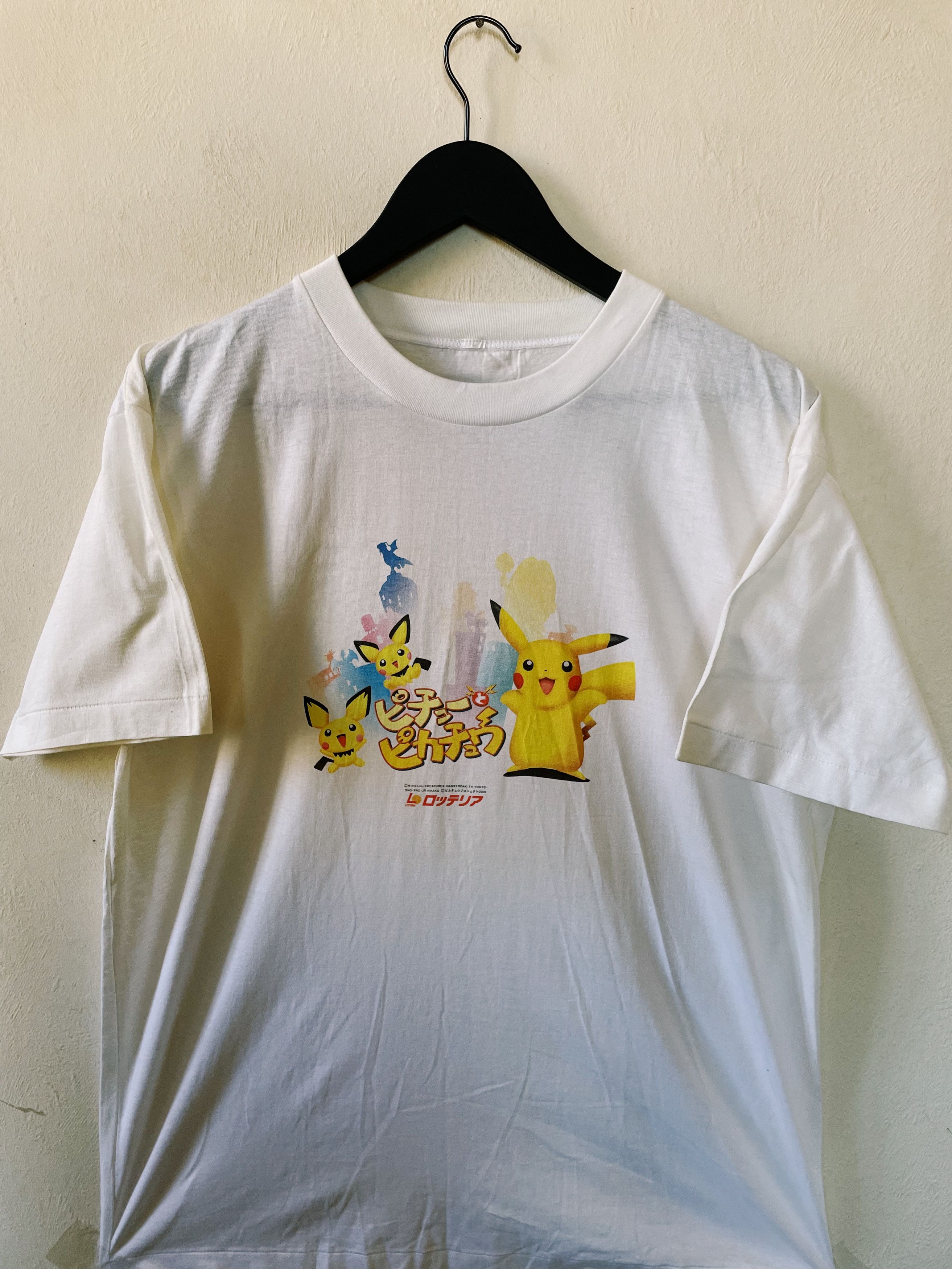 Nintendo × Pokemon × Vintage Vintage 2000 Pokemon X Lotteria Pikachu & Pichu T-shirt Size US L / EU 52-54 / 3 - 1 Thumbnail