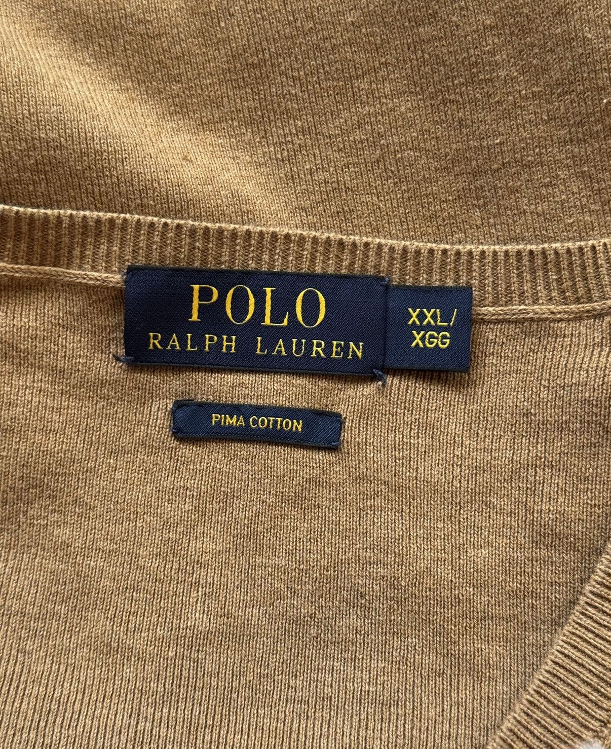 Polo Ralph Lauren Polo Ralph Lauren knit logo minimalist v-neck sweater Size US XXL / EU 58 / 5 - 8 Thumbnail