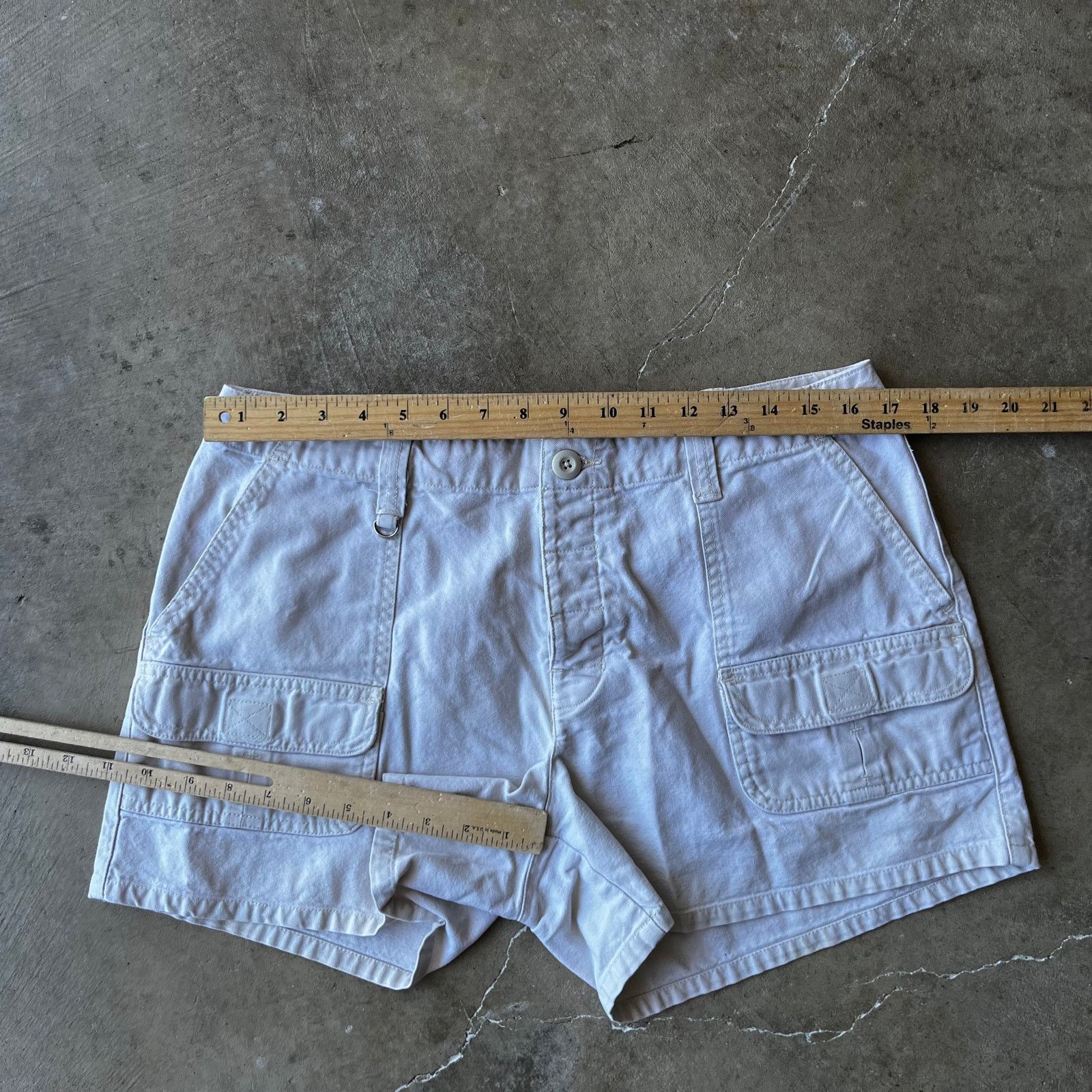 Vintage VINTAGE G.H. BASS CO UTILITY SHORT SHORTS FATIGUE WOMENS 12 Size 34" / US 12 / IT 48 - 3 Thumbnail