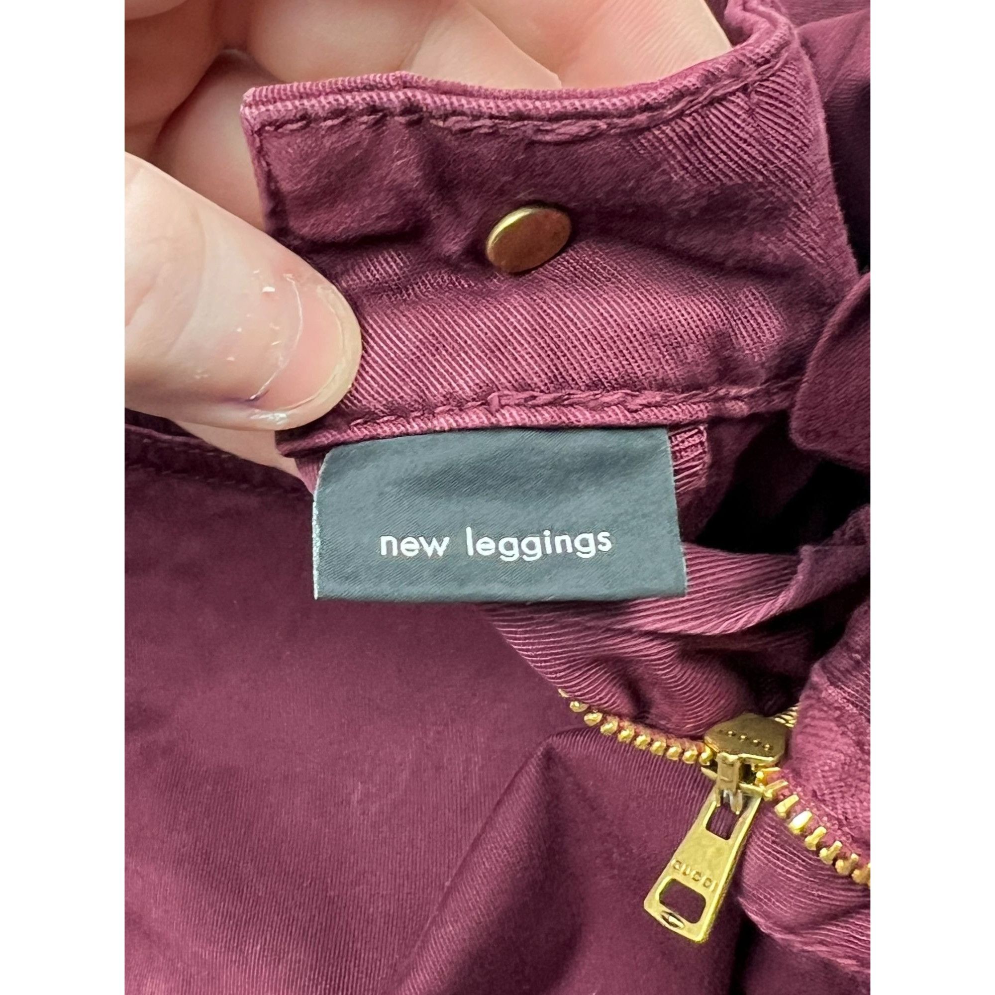 Gucci Gucci New Leggings Burgundy Pants (Y0850) Size 28" / US 6 / IT 42 - 10 Thumbnail