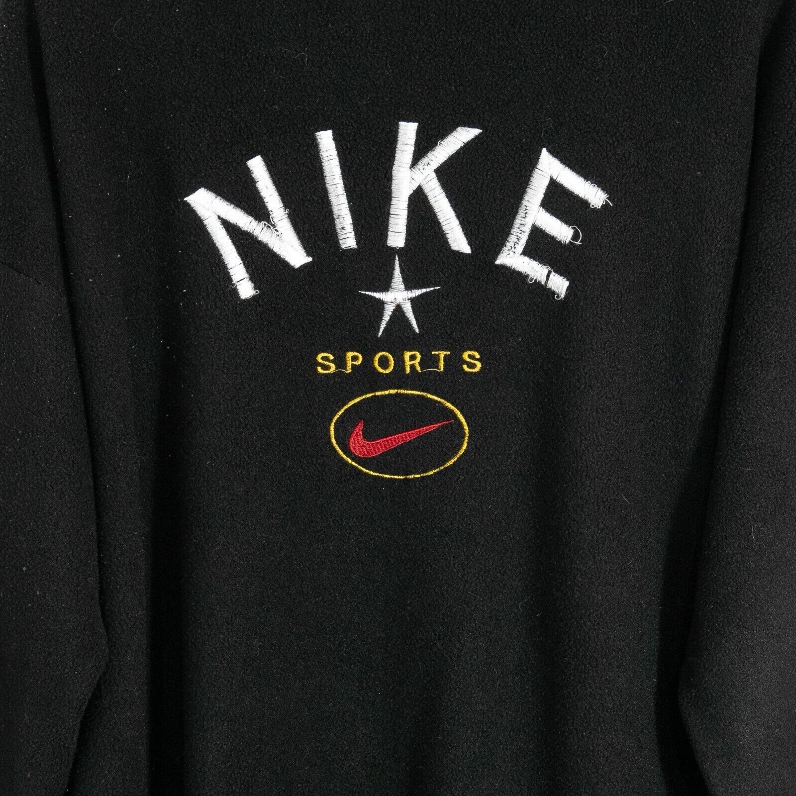 Nike Nike 80s Nike Quarter Zip Fleece Sweater Mens XL Distressed Size US XL / EU 56 / 4 - 9 Thumbnail