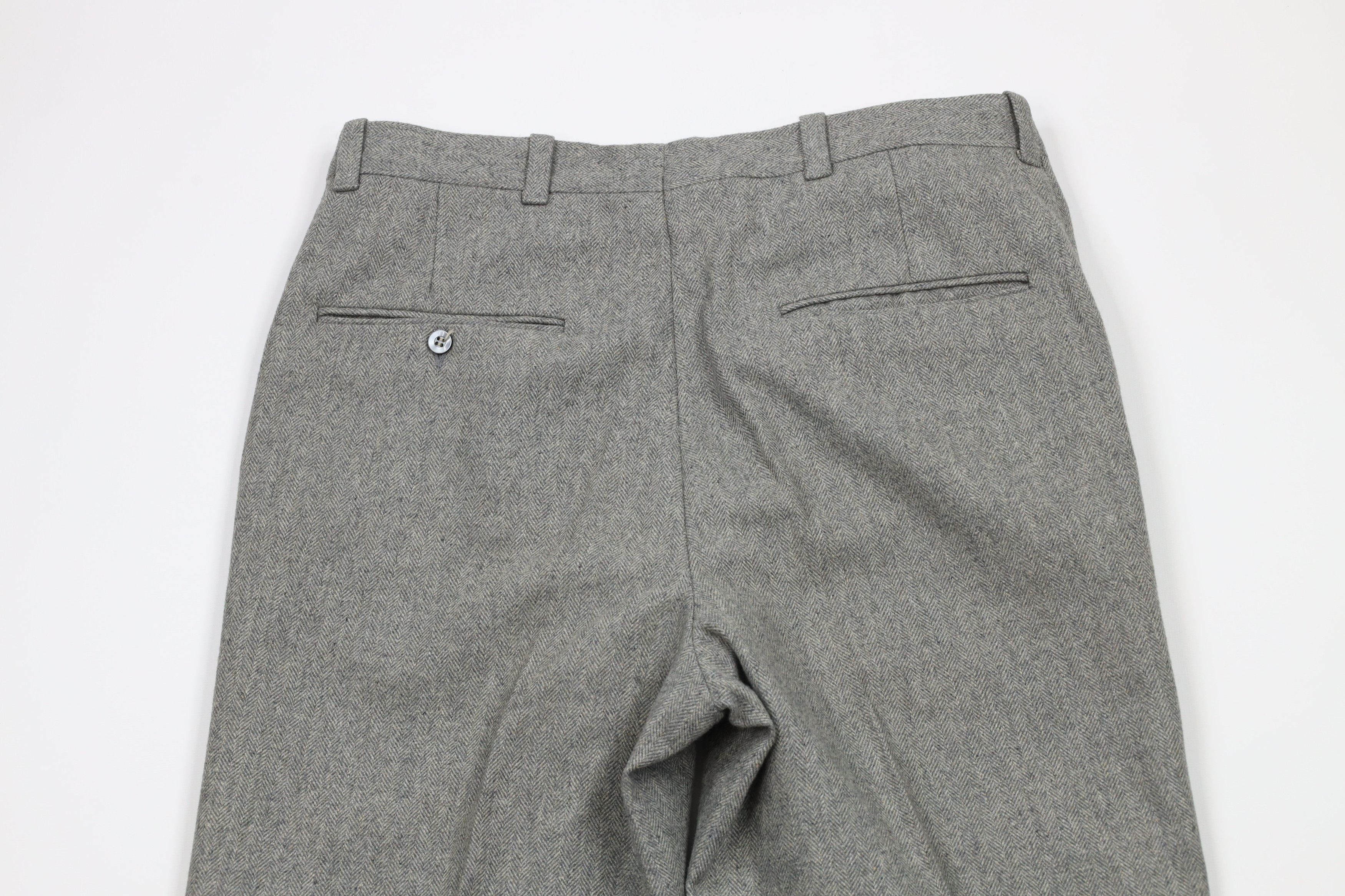 Vintage Vintage 70s Streetwear Herringbone Wide Leg Chino Pants USA Size US 32 / EU 48 - 8 Thumbnail