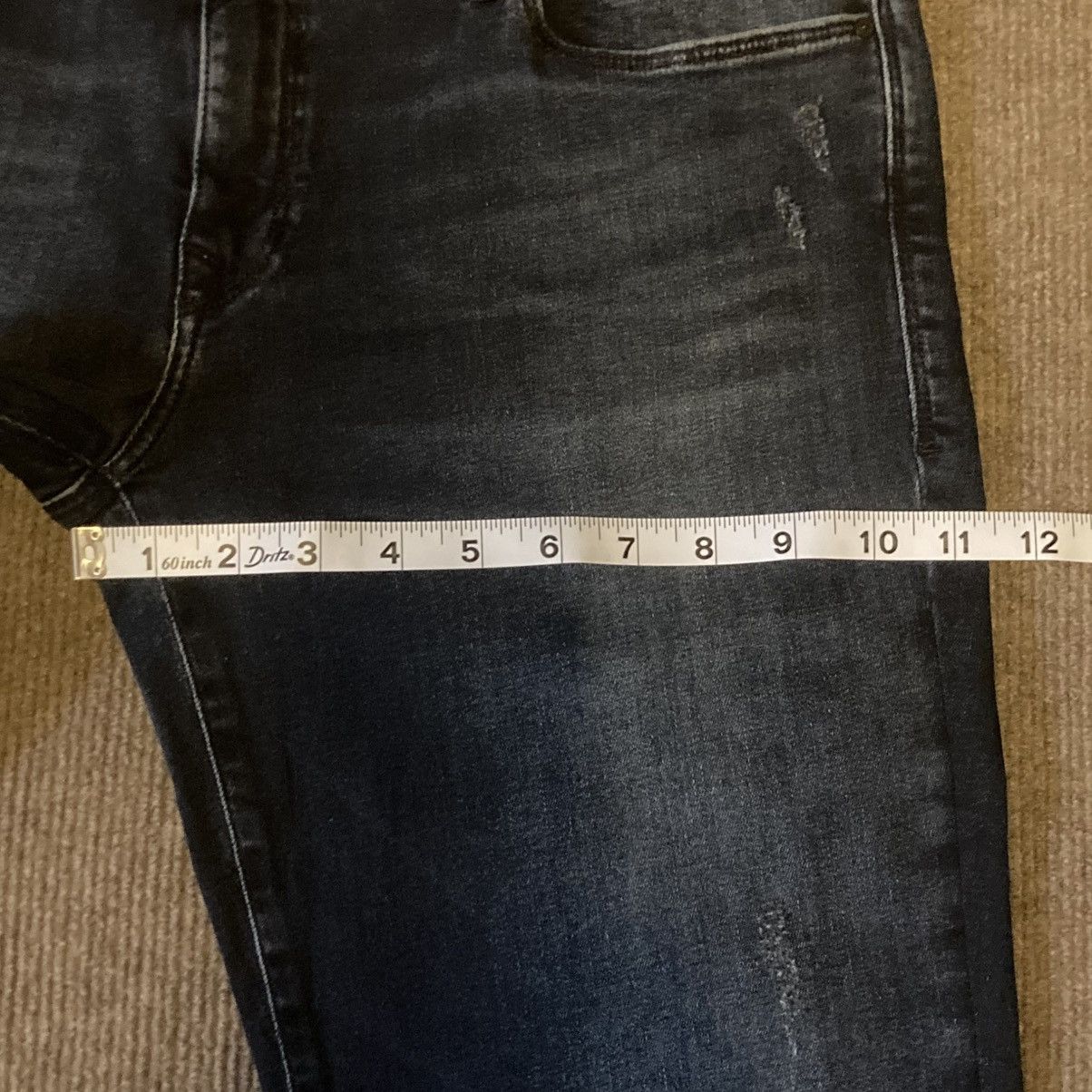 Mavi NEW Mavi Emma Boyfriend Jeans 32 Ink Used Tribeca 2010s Size 33" - 9 Thumbnail