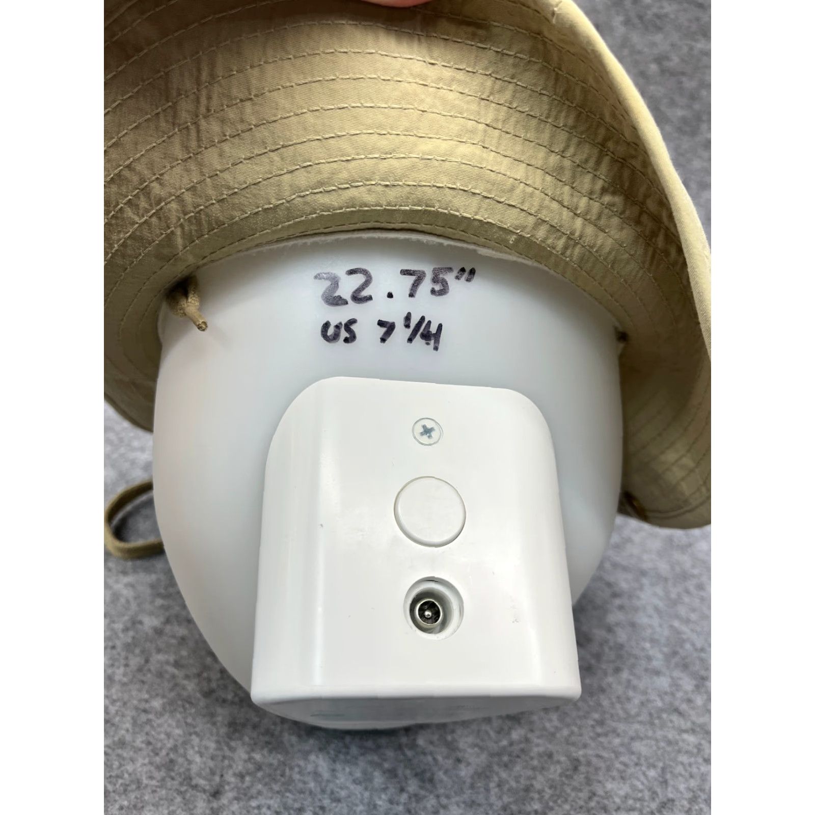 Vintage Ultimate Bucket Sun Hat 7 1/4 Beige Nylon 3 Ply Supplex Camp Made USA Adult Size ONE SIZE - 7 Thumbnail